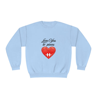 Love You To Pieces Sweatshirt - Cute Couples Sweatshirt, Valentine's Day Gift