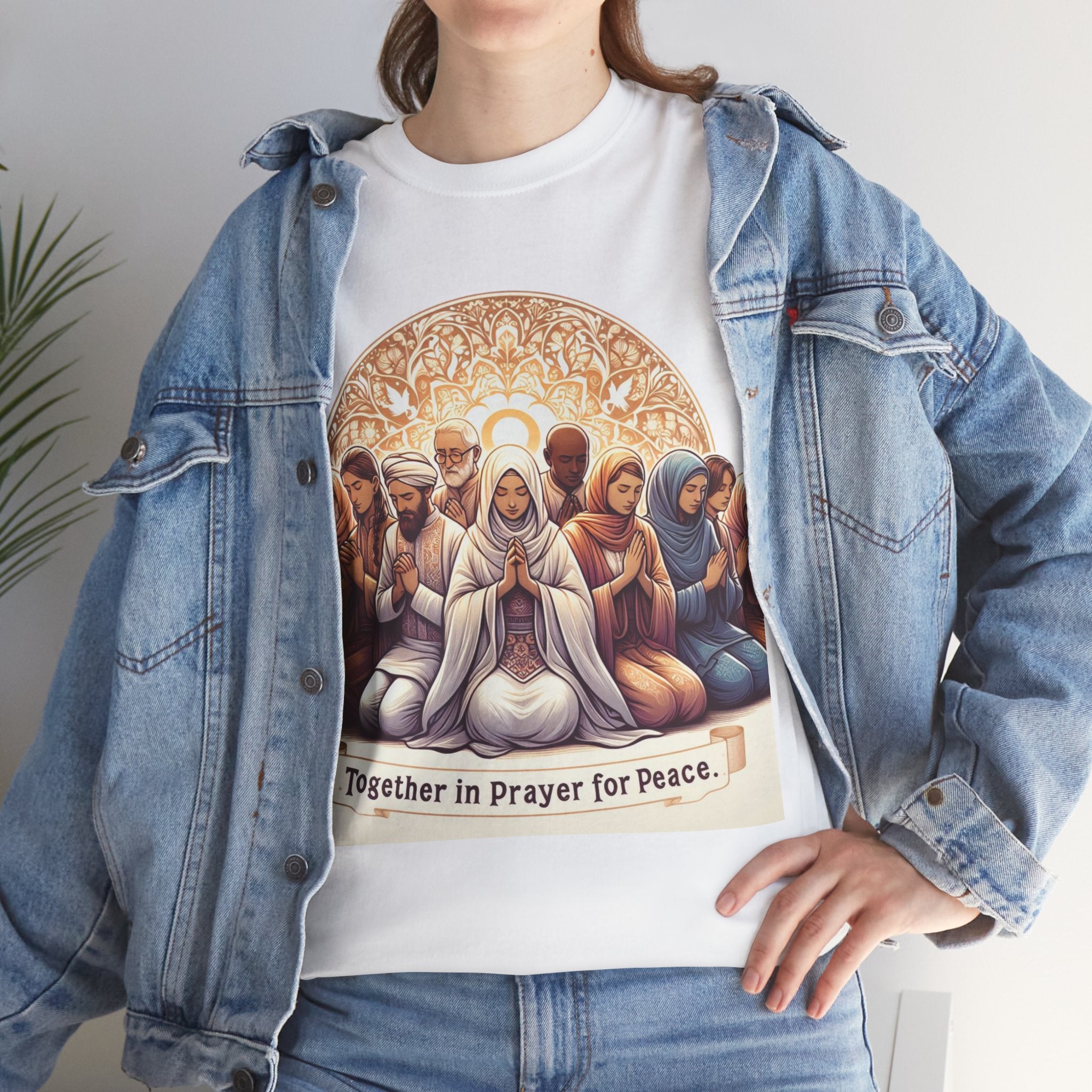 Unity in Prayer for Peace T-Shirt - Spread Hope and Harmony with Every Wear