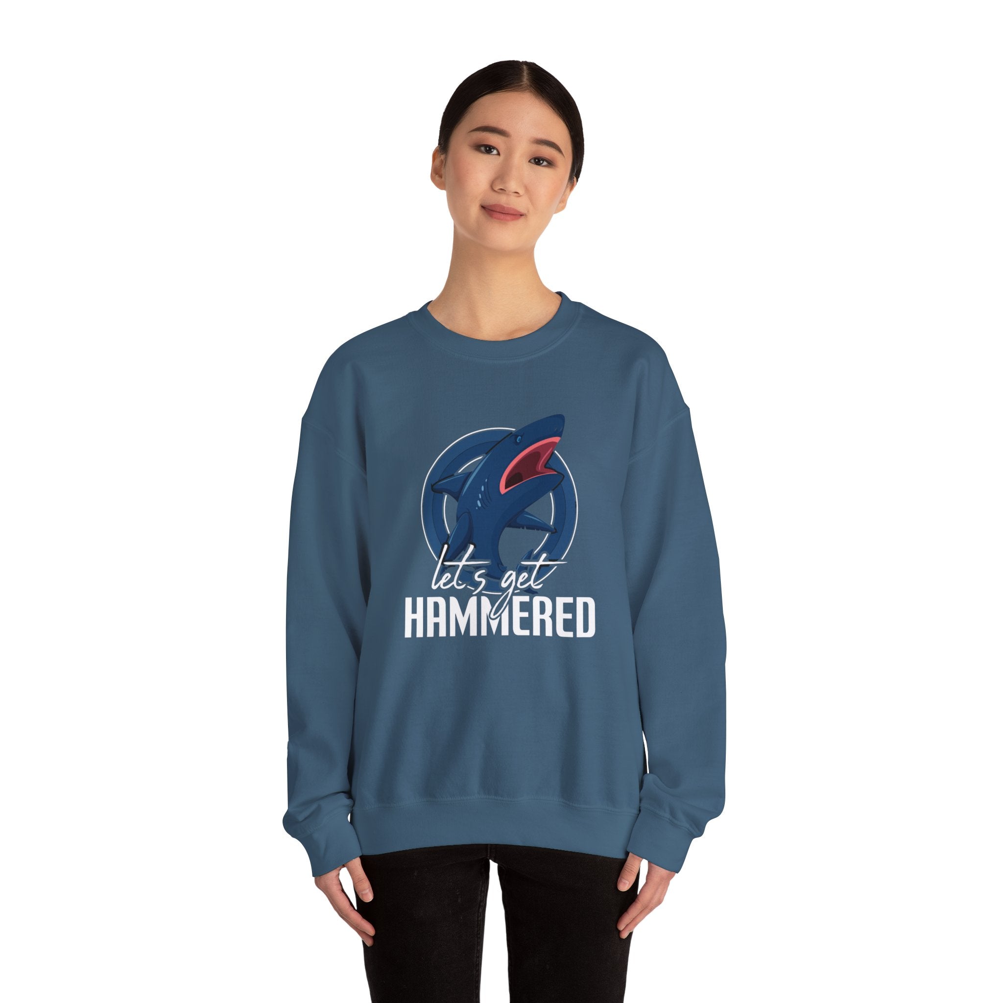 Cozy 'Let's Get Hammered' Sweatshirt - Funny Drinking Quote Apparel