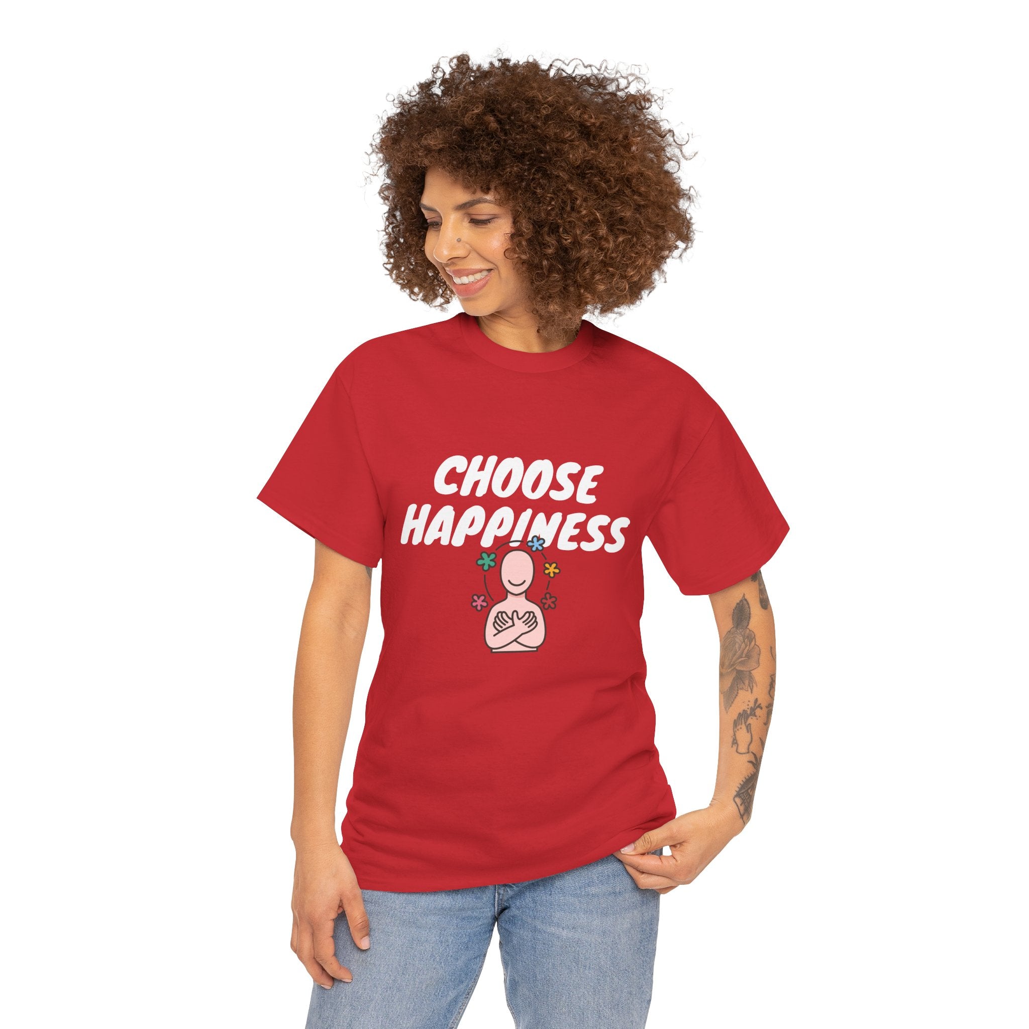 Empower Your Wardrobe with our 'Choose Happiness' T-Shirt – Spread Positivity Everywhere You Go