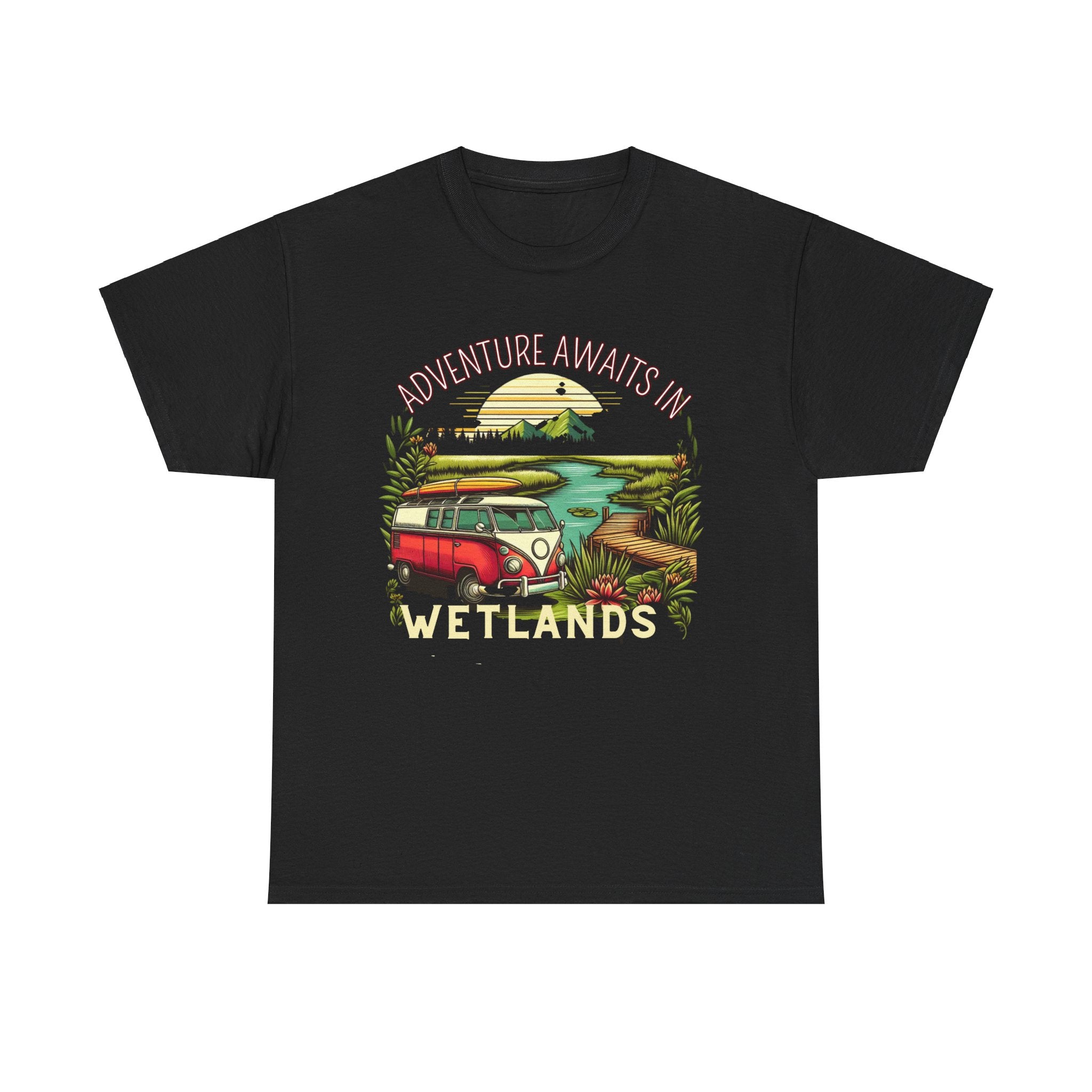 Explore the Unknown: Adventure Awaits in Wetlands T-shirt