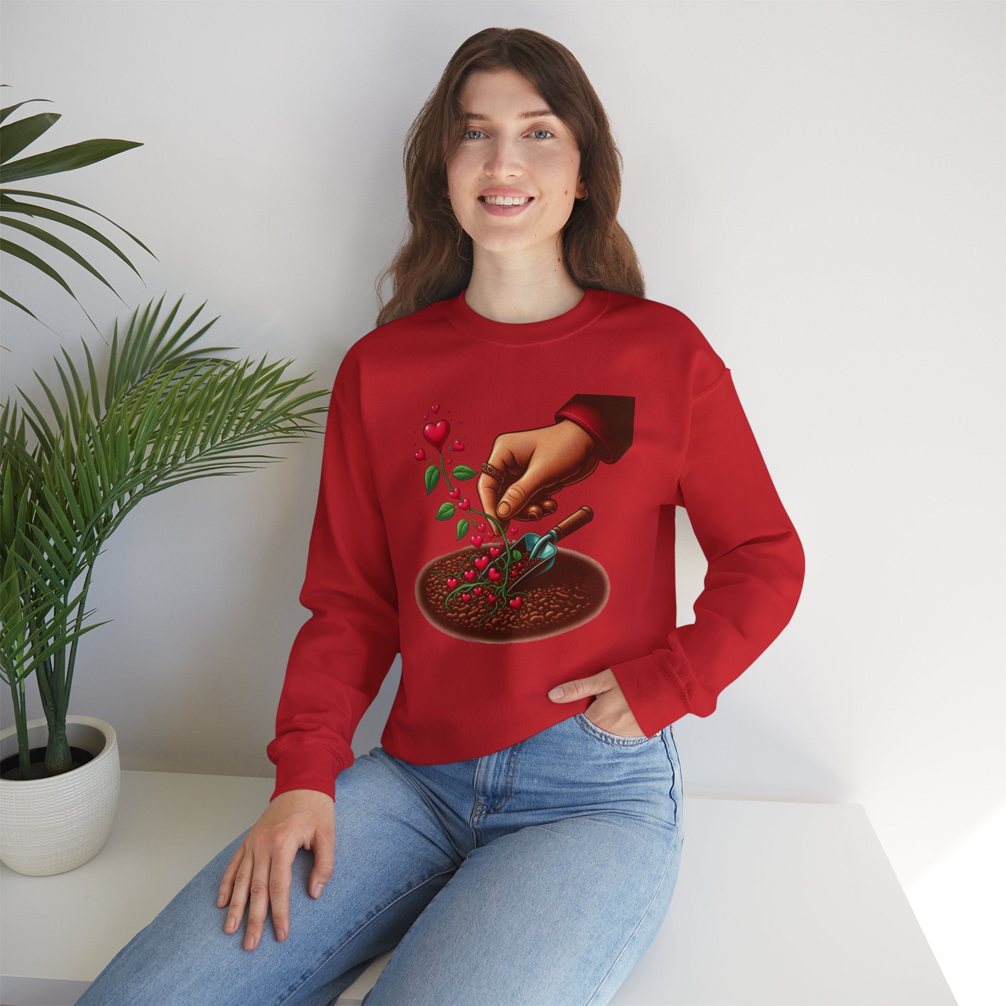 Plant Kindness, Grow Love Sweatshirt - Cultivate Compassion in Style"