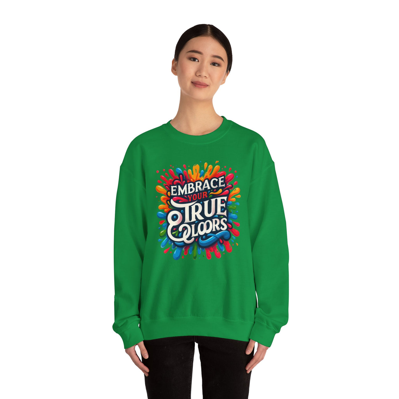 Colorful Comfort Sweatshirt: Embrace Your Inner Artist