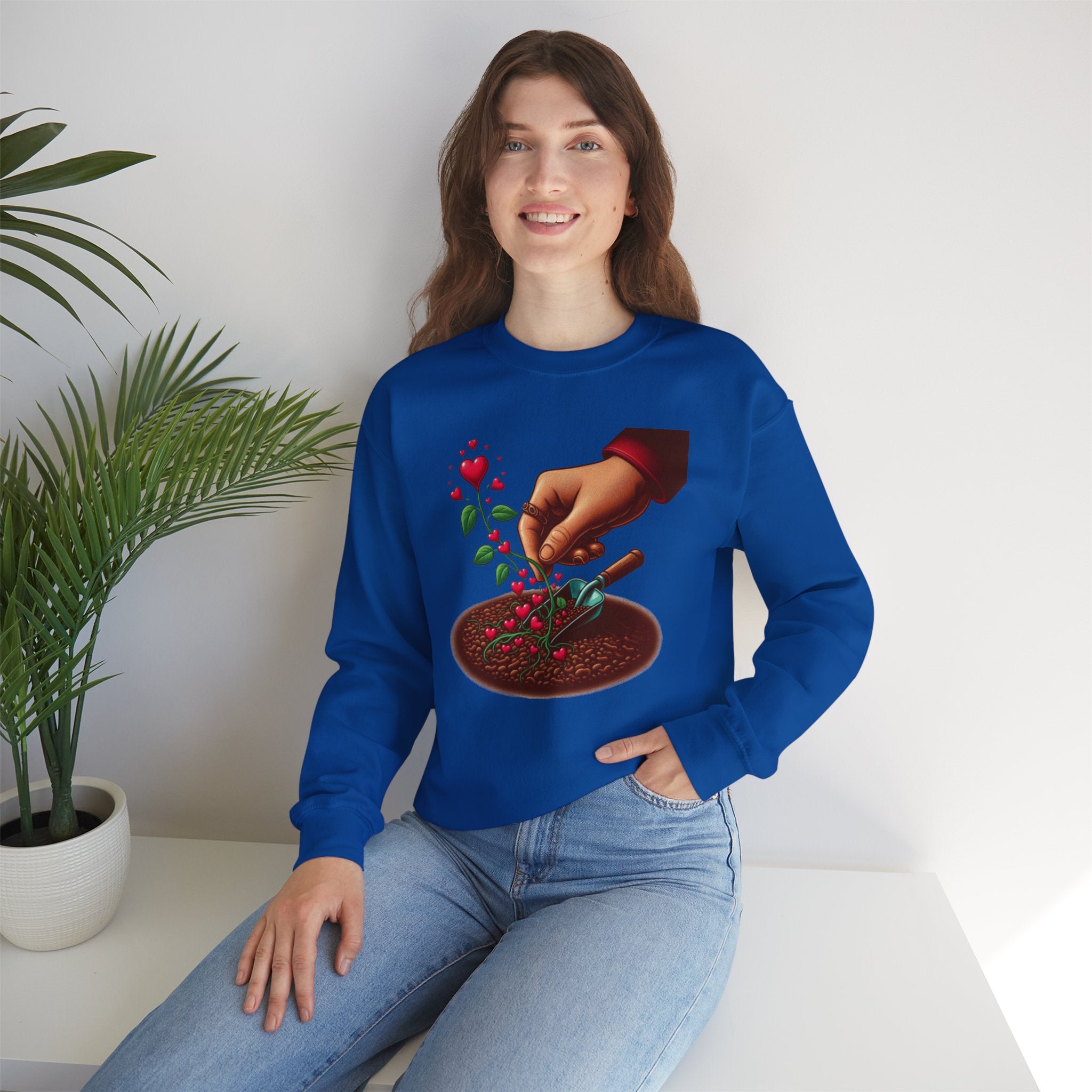 Plant Kindness, Grow Love Sweatshirt - Cultivate Compassion in Style"