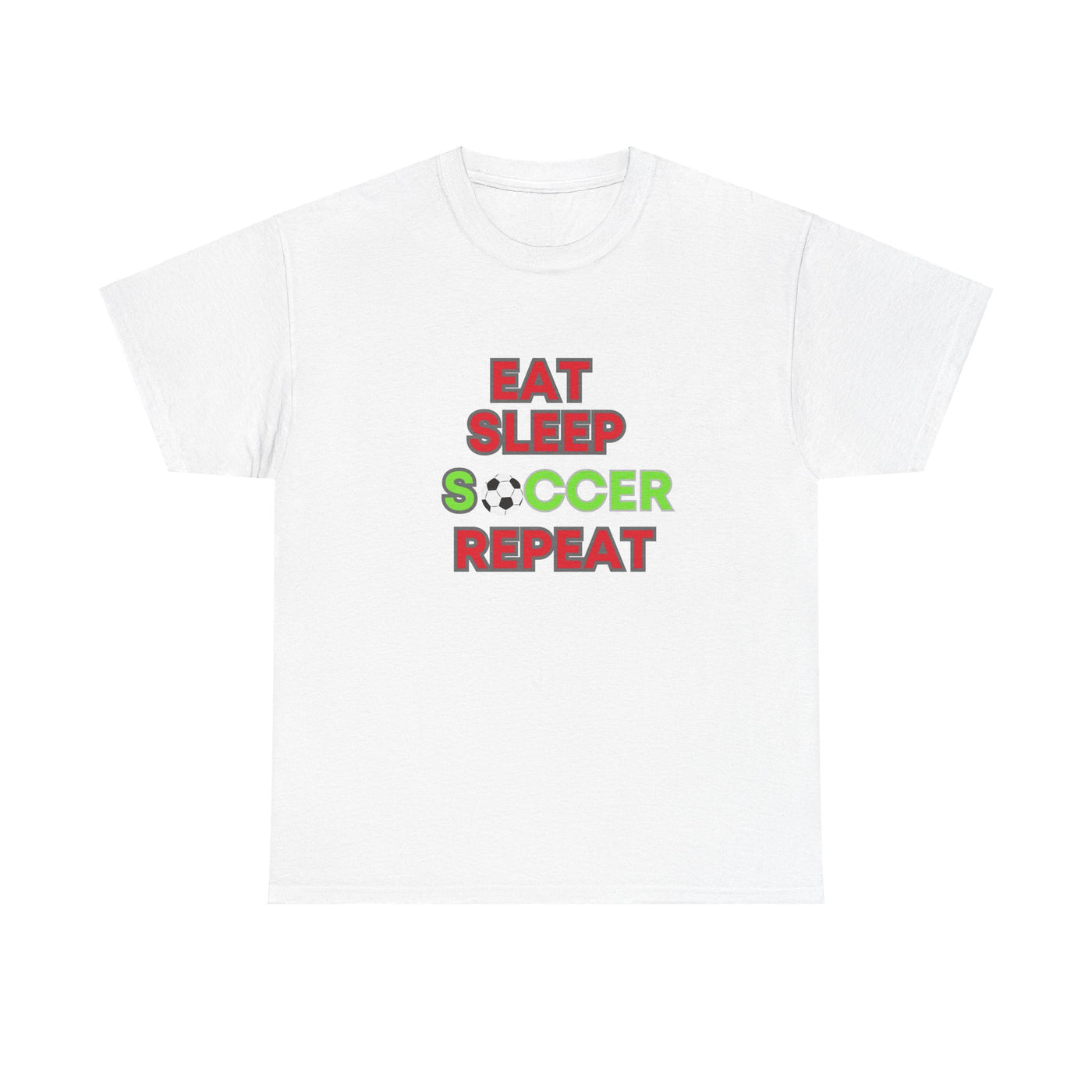 Eat Sleep Soccer Repeat T-Shirt - Perfect Gift for Soccer Enthusiasts