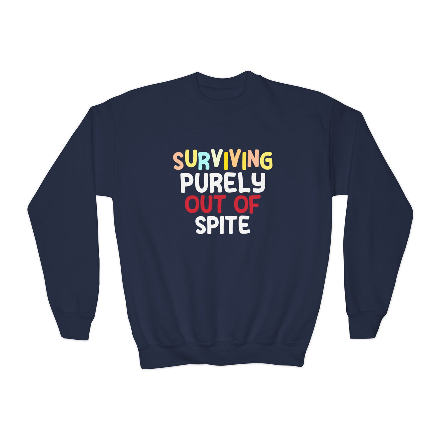 Surviving Out of Spite Hoodie: Defiant Resilience for Kids