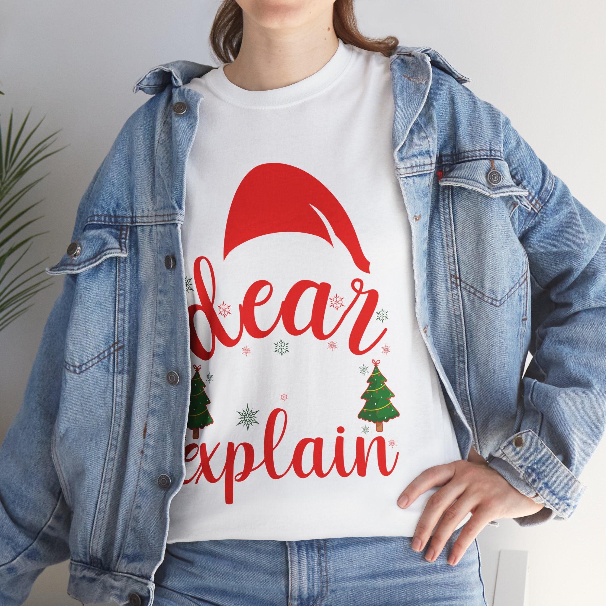 Funny 'Dear Santa, I Can Explain' T-Shirt - Humorous Christmas Gift Idea