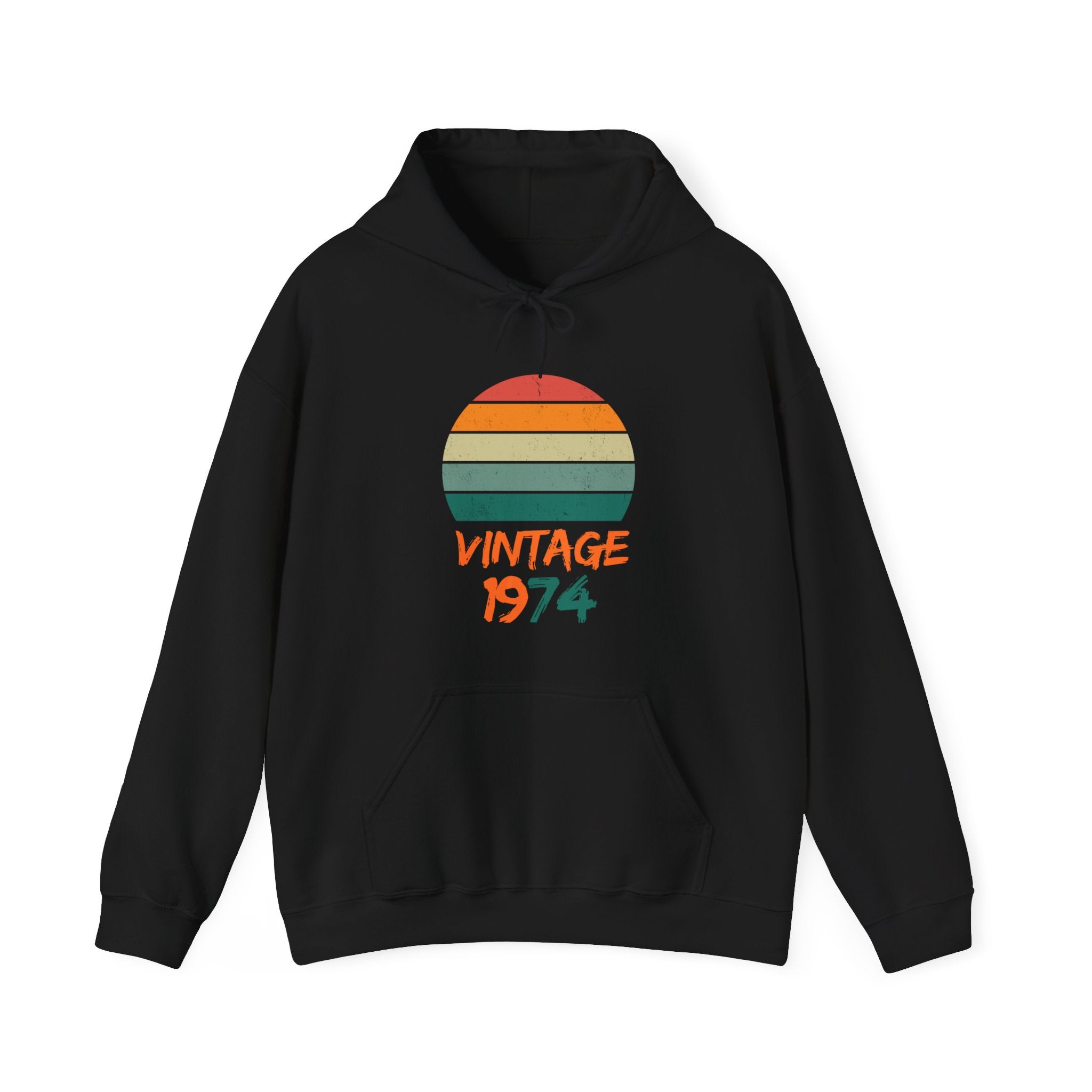 Vintage 1974 Hoodie - Classic Retro Style & Superior Comfort