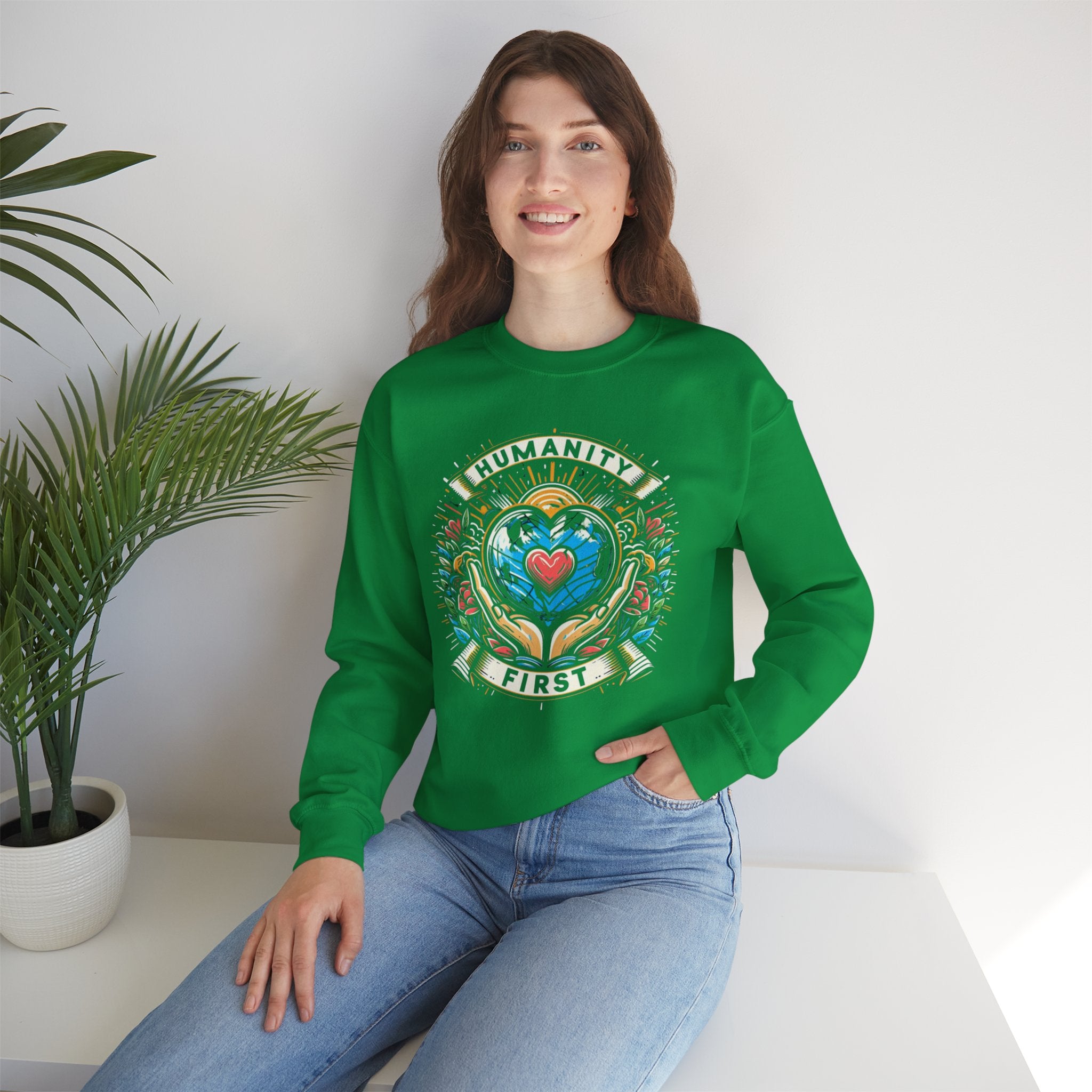 Empathy Elevated: Humanity First Sweatshirt