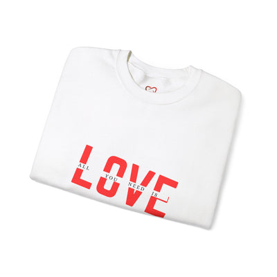 Love is All You Need Sweatshirt - Spread the Love with this Classic Design