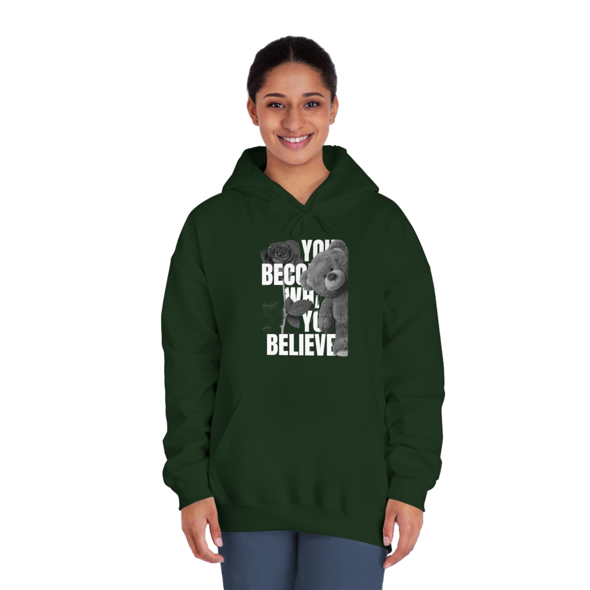 You Become What You Believe' Hoodie - Inspiring Confidence and Style, Empowerment Fashion, Believe In Yourself