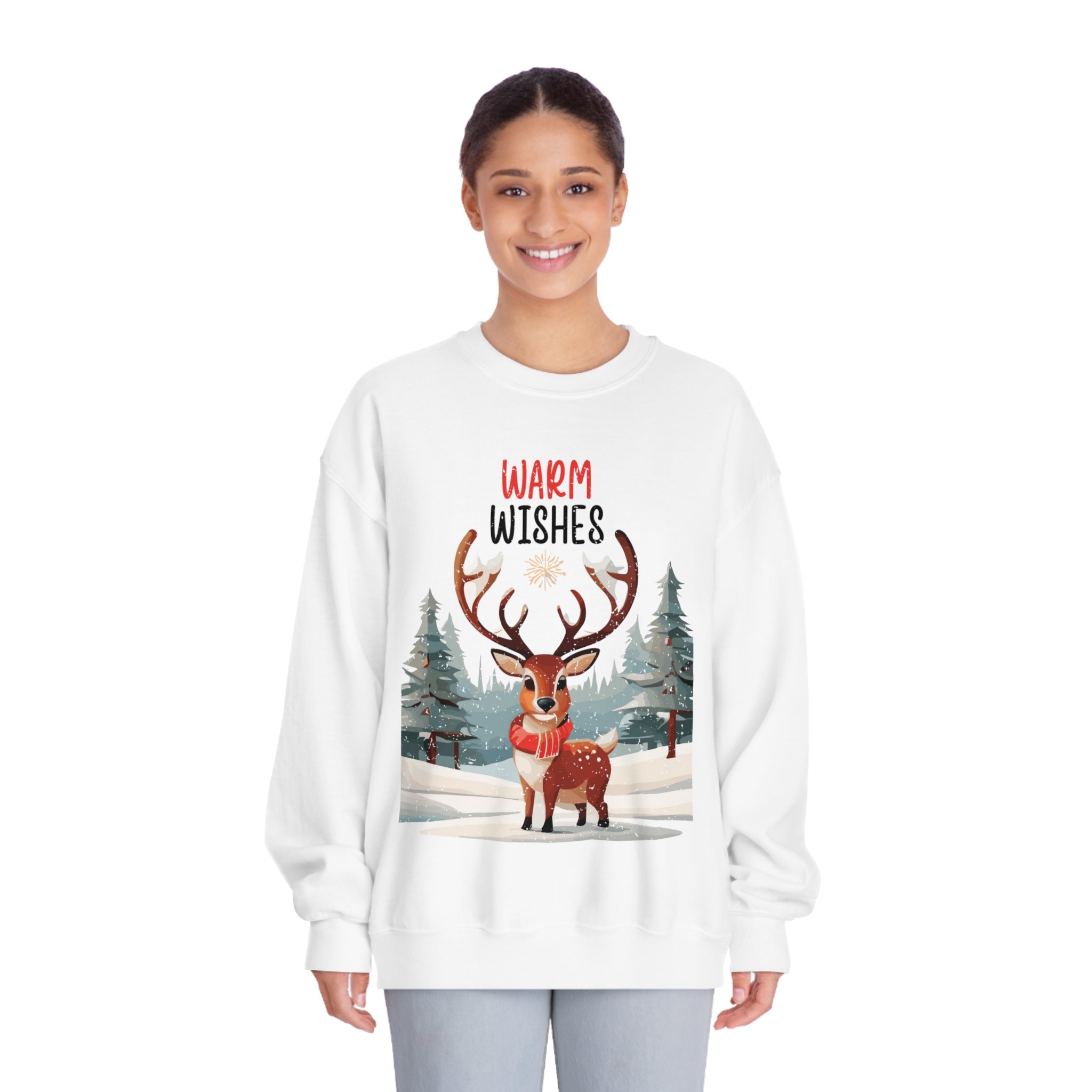 Cozy Comfort: Warm Wishes Christmas Sweatshirt"