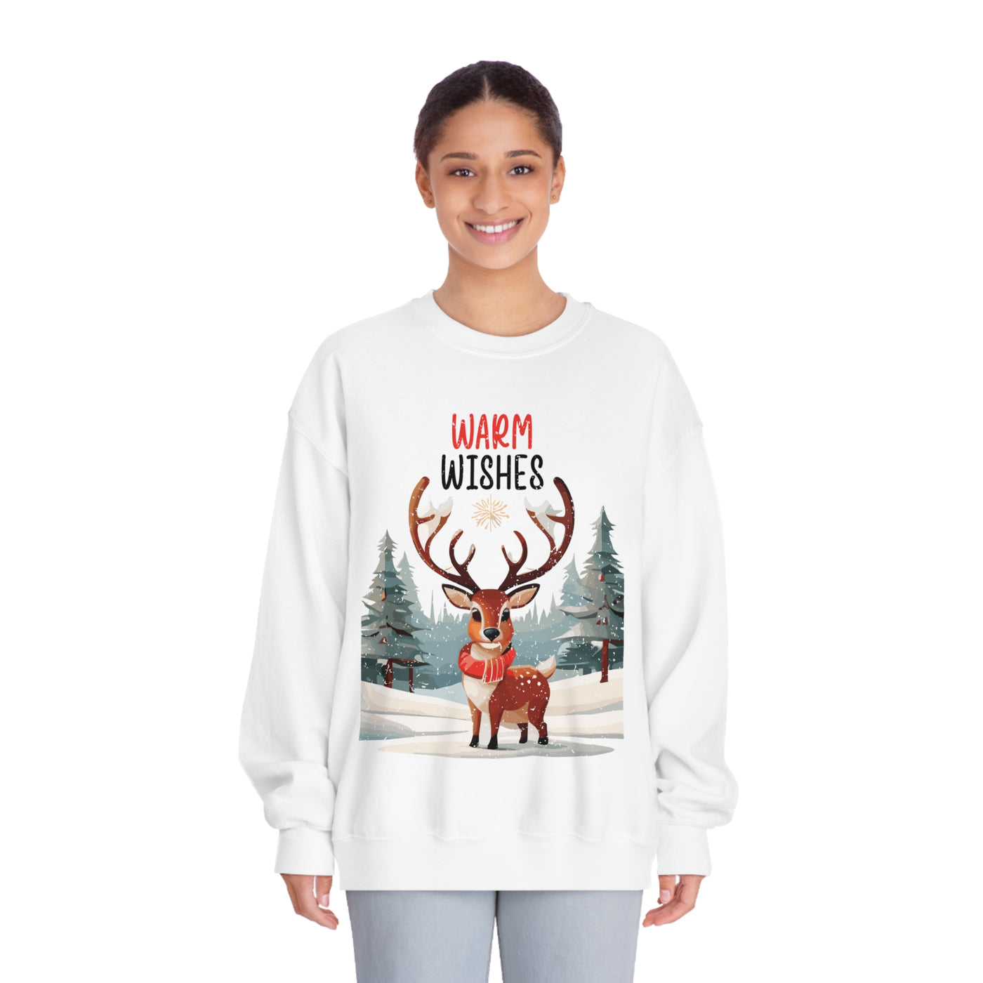 Warm Wishes Christmas Sweatshirt - Cozy Holiday Apparel