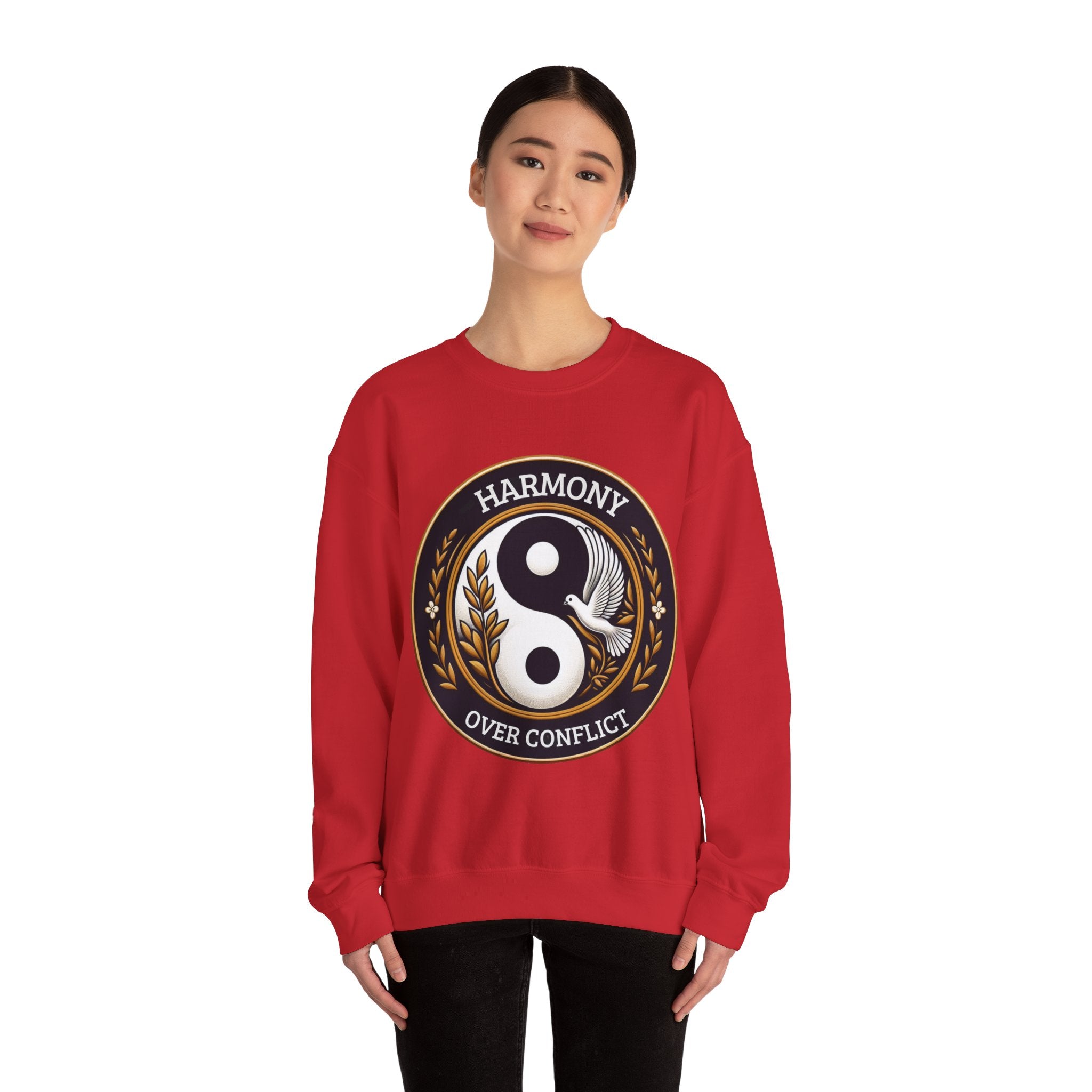 Harmony Over Conflict Sweatshirt: Embrace Peaceful Vibes in Style