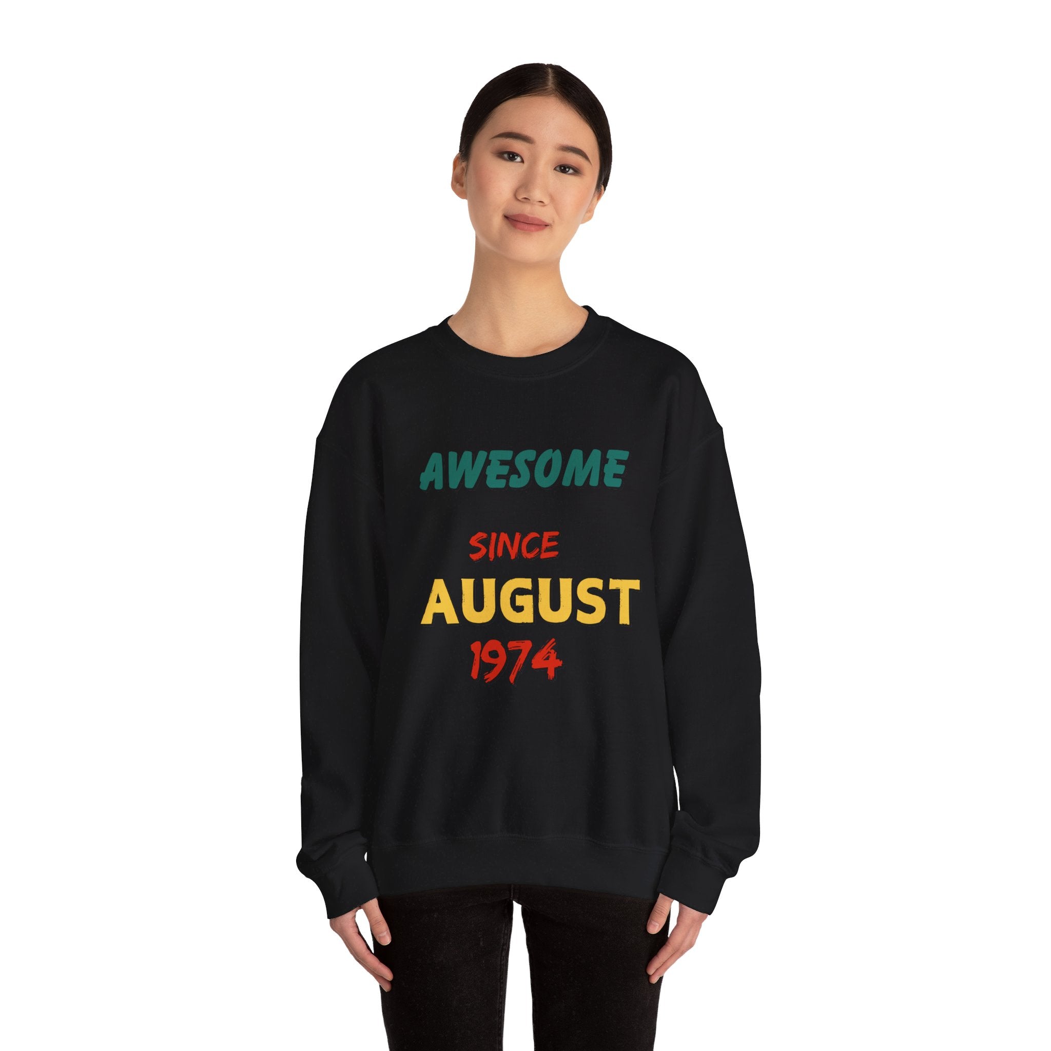 Vintage 'Awesome Since 1974' Sweatshirt – Classic Comfort & Timeless Style