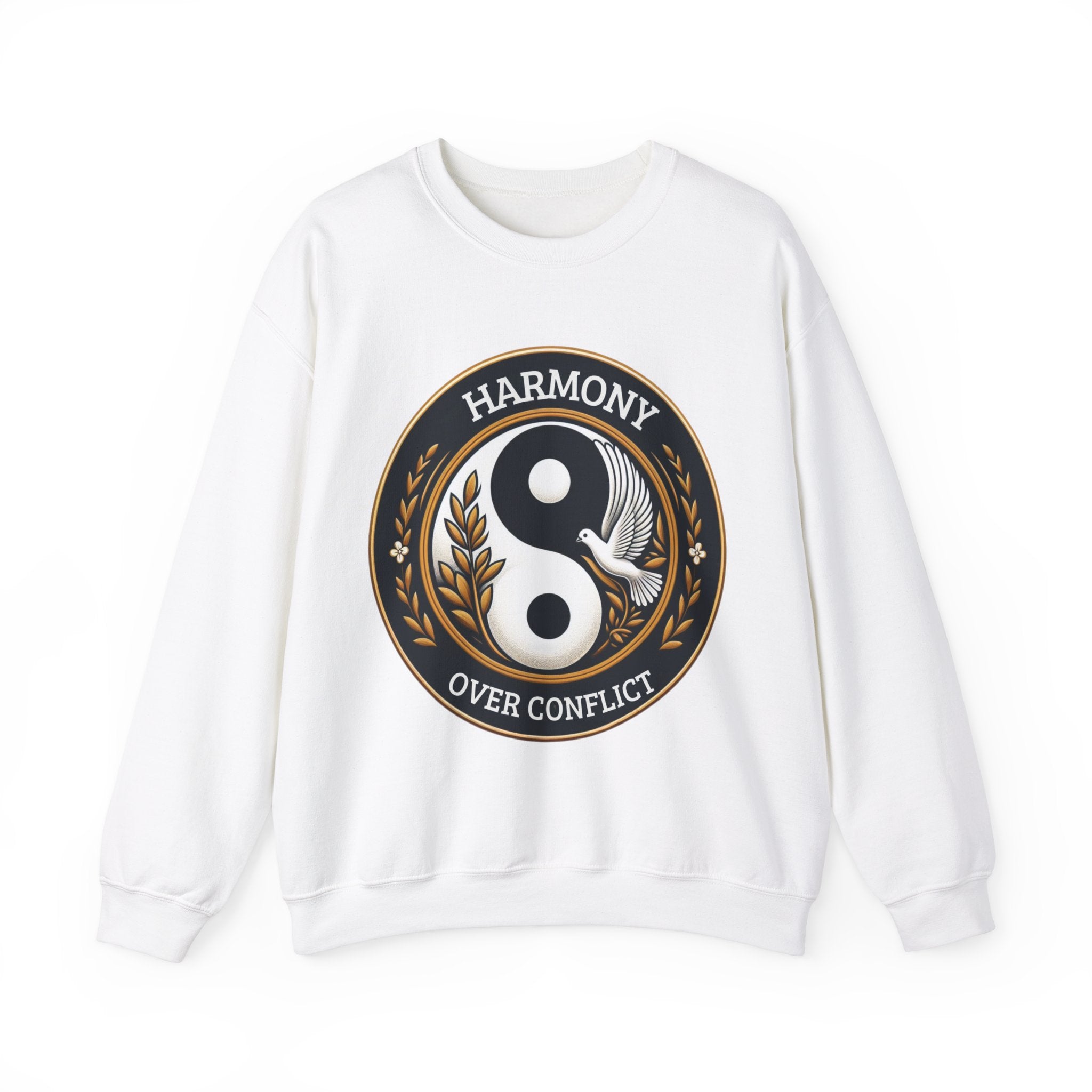 Harmony Over Conflict Sweatshirt: Embrace Peaceful Vibes in Style