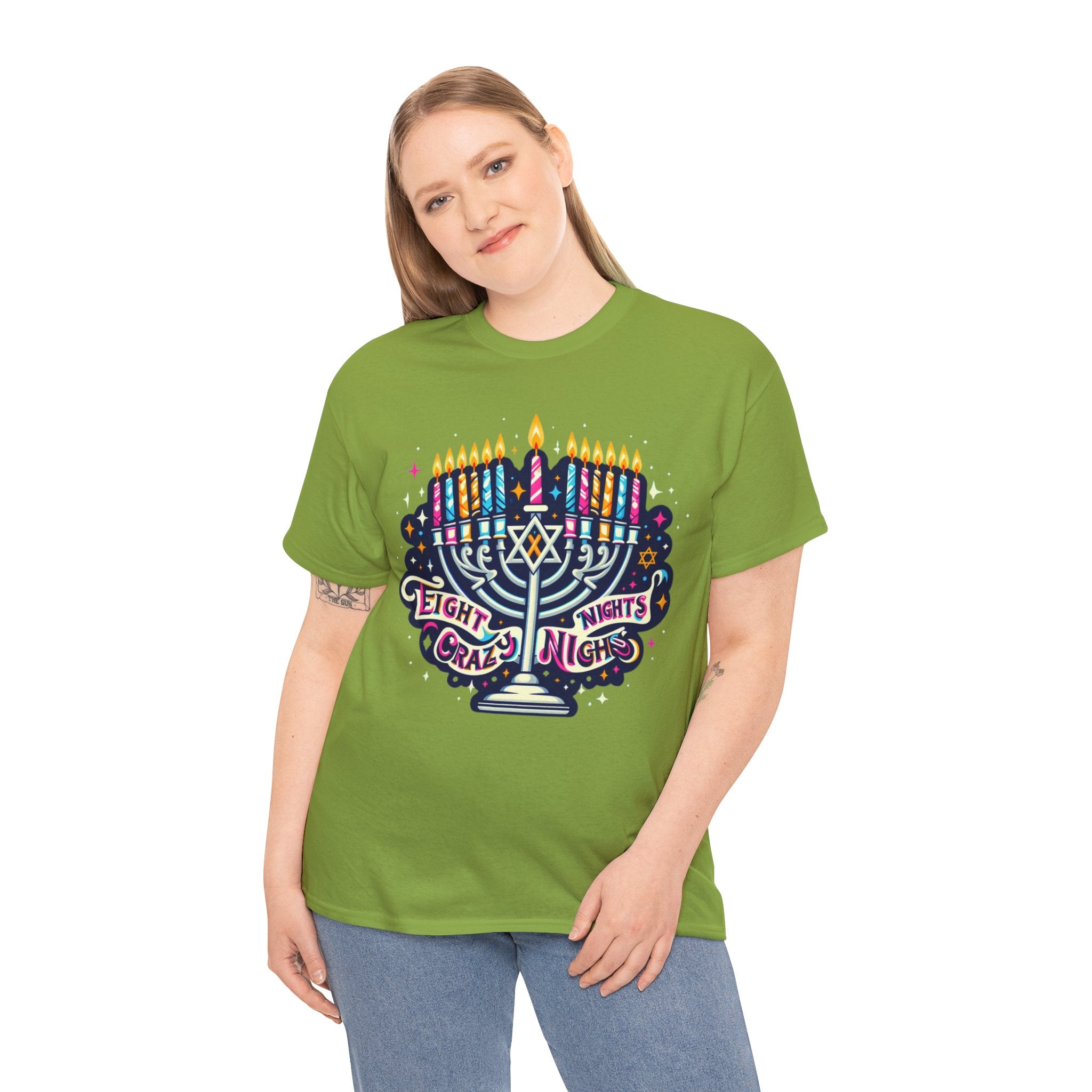 Eight Crazy Nights Hanukkah T-Shirt: Celebrate the Festival of Lights in Style