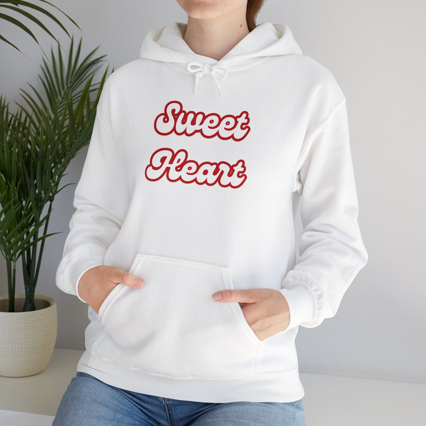 Sweetheart Valentine's Day Hoodie - Cute Heart Graphic, Cozy & Comfortable