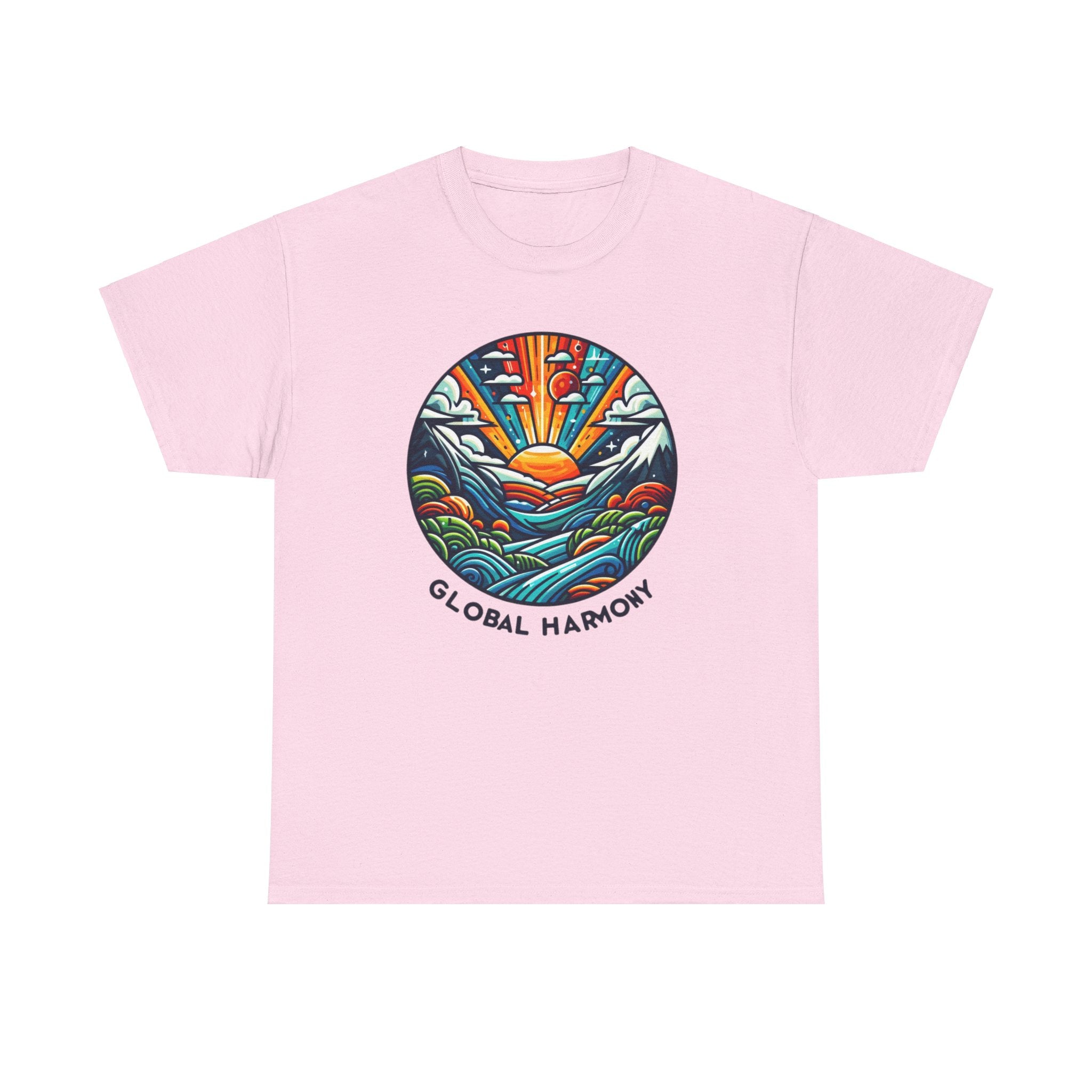 World Harmony T-Shirt: Spread Peace & Unity with Global-Inspired Design"