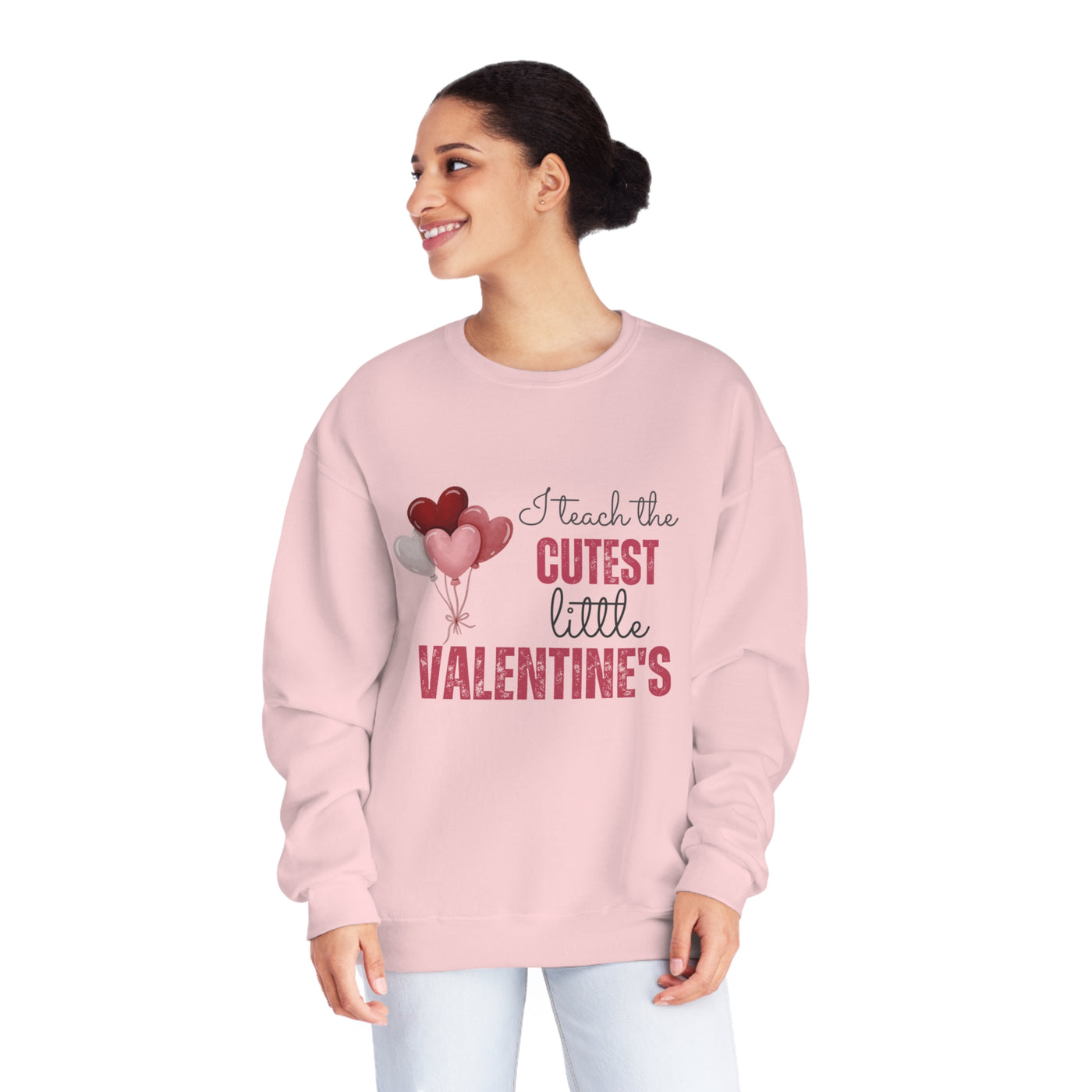 I Teach the Cutest Little Valentines Teacher Sweatshirt - Valentine's Day Gift