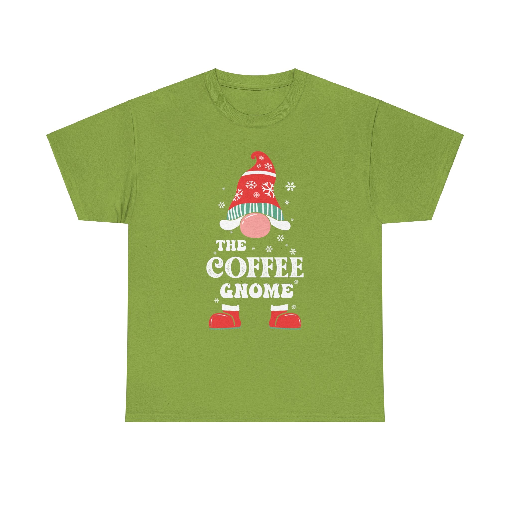 Adorable Coffee Gnome Graphic Tee: Perfect for Caffeine Lovers