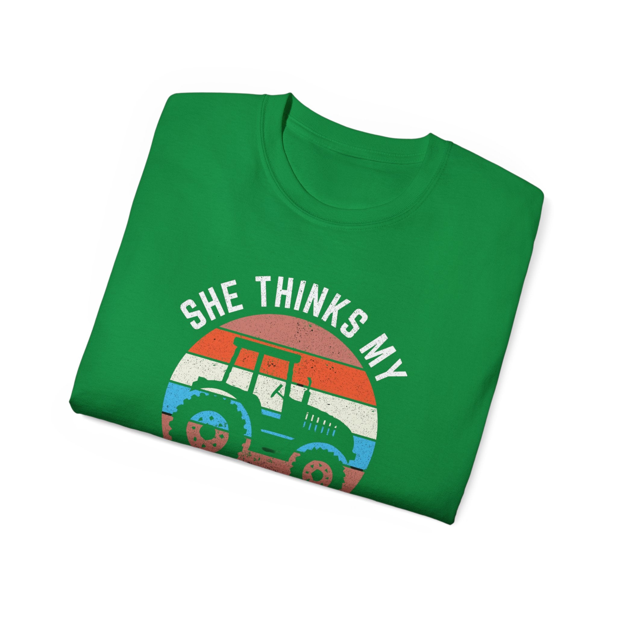 She Thinks My Tractor's Sexy T-Shirt, Vintage Tractor Shirt, Farmer Gift, Tractor Driver Shirt