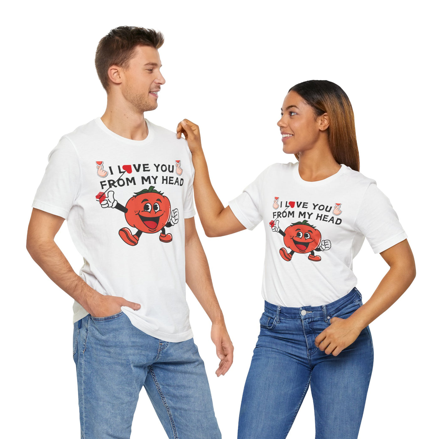 I Love You From My Head To My Toes Valentine's Day T-Shirt - Cute & Romantic Couple Tee"