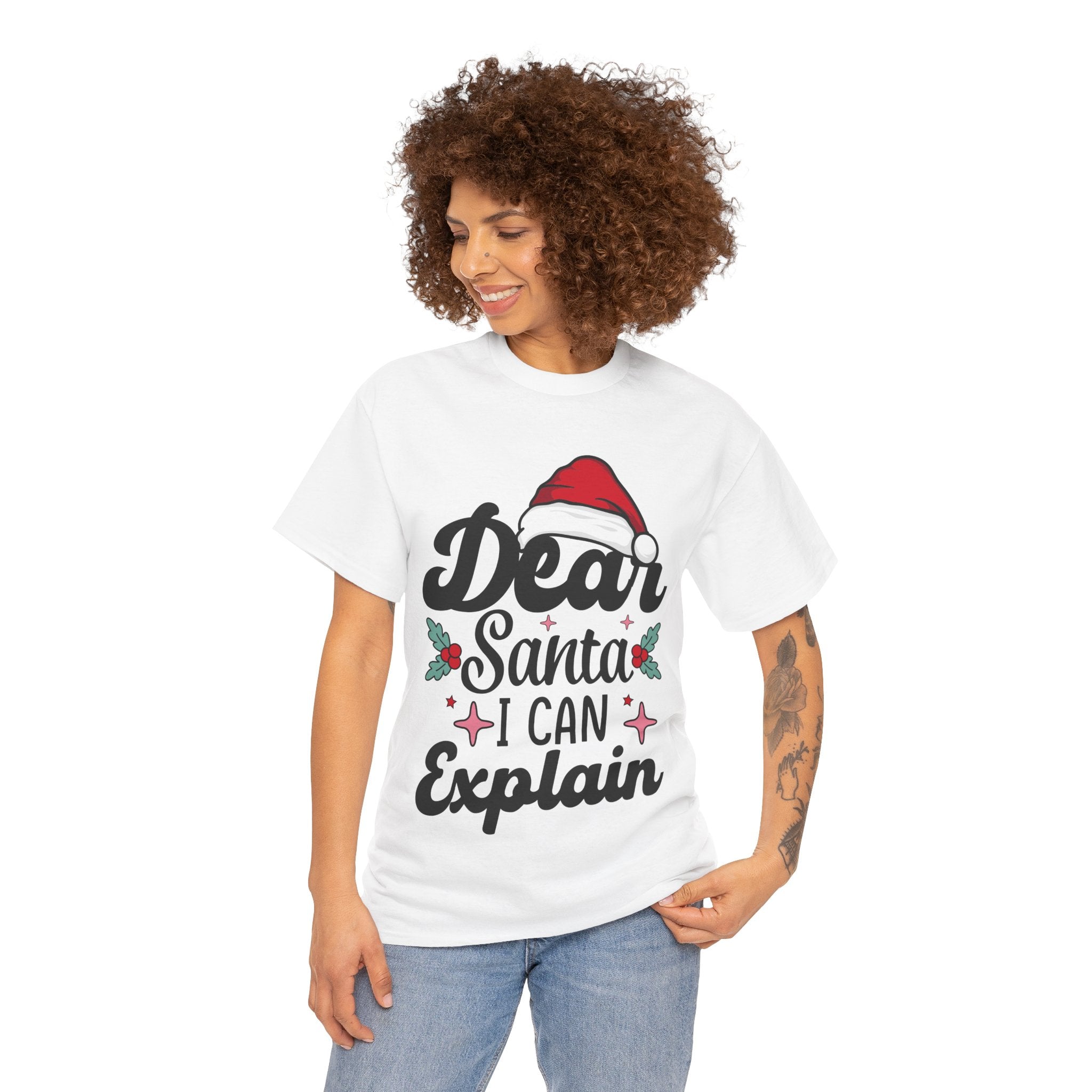 Funny 'Dear Santa, I Can Explain' Christmas T-Shirt