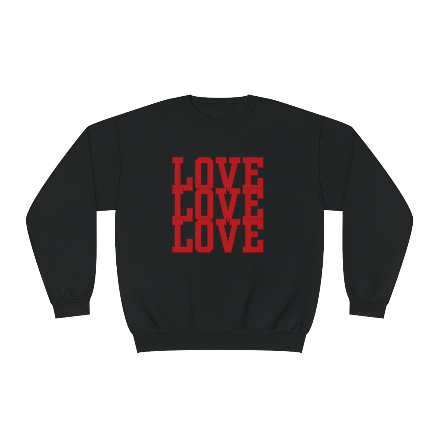 Love Valentine Sweatshirt - Cozy Crewneck with Heart Graphic, Perfect for Couples