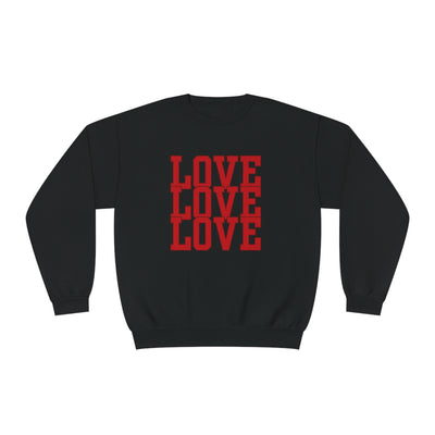 Love Valentine Sweatshirt - Cozy Crewneck with Heart Graphic, Perfect for Couples