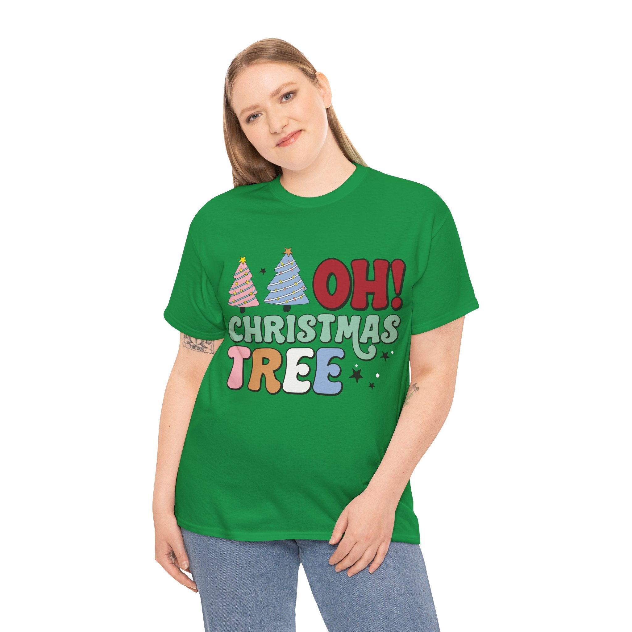 Festive 'Oh Christmas Tree' T-Shirt: Spread Holiday Cheer in Style