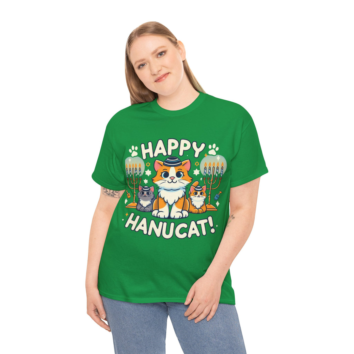 Meow-ve Over, It's Hanukkah! Funny Cat T-Shirt