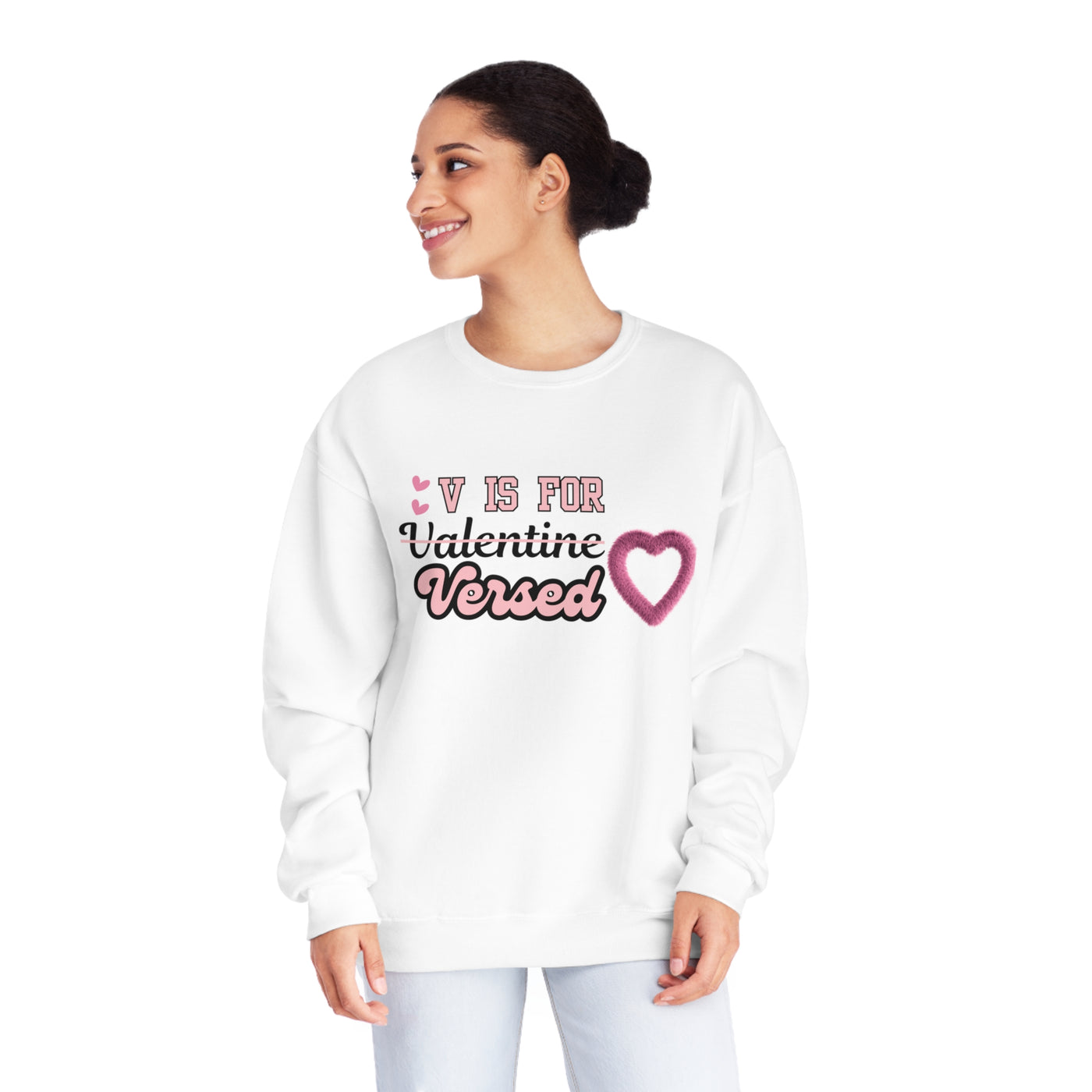 V Is For Valentine Versed Sweatshirt: A Literary Twist For Lovebirds