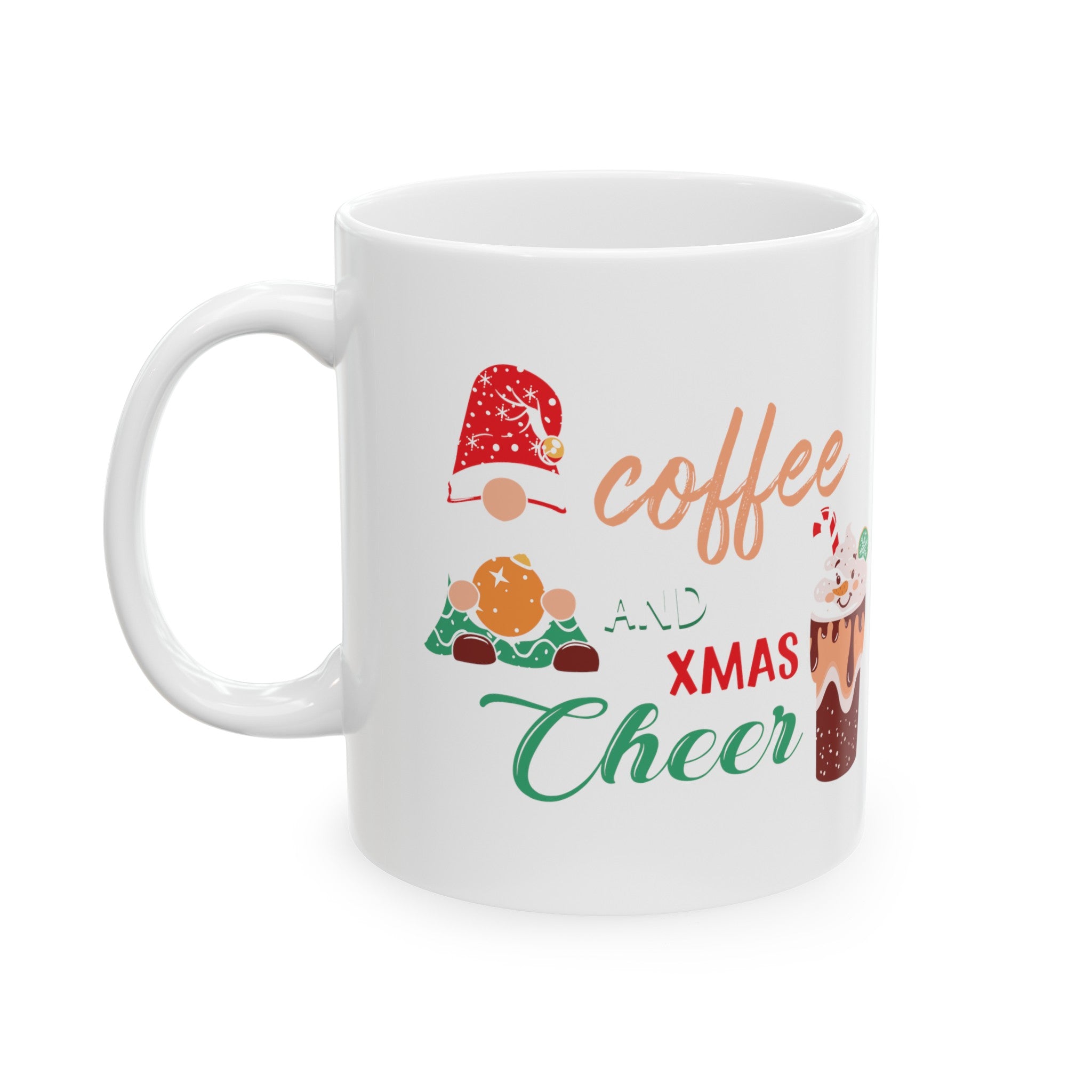 I Run on Coffee and Xmas Cheer Mug - Festive Holiday Cup for Coffee Lovers