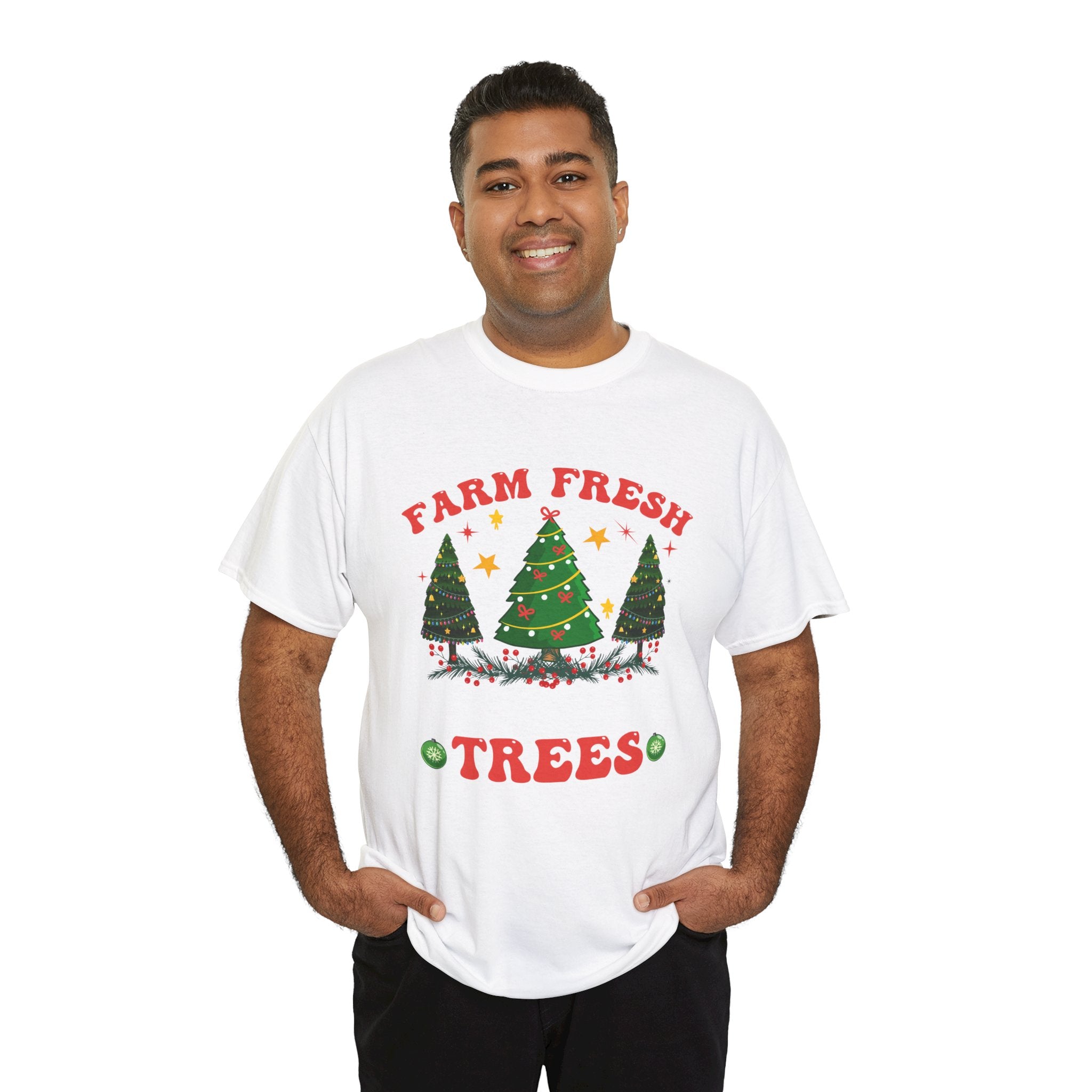 Rustic Farm Fresh Christmas Trees T-Shirt: Holiday Cheer Collection