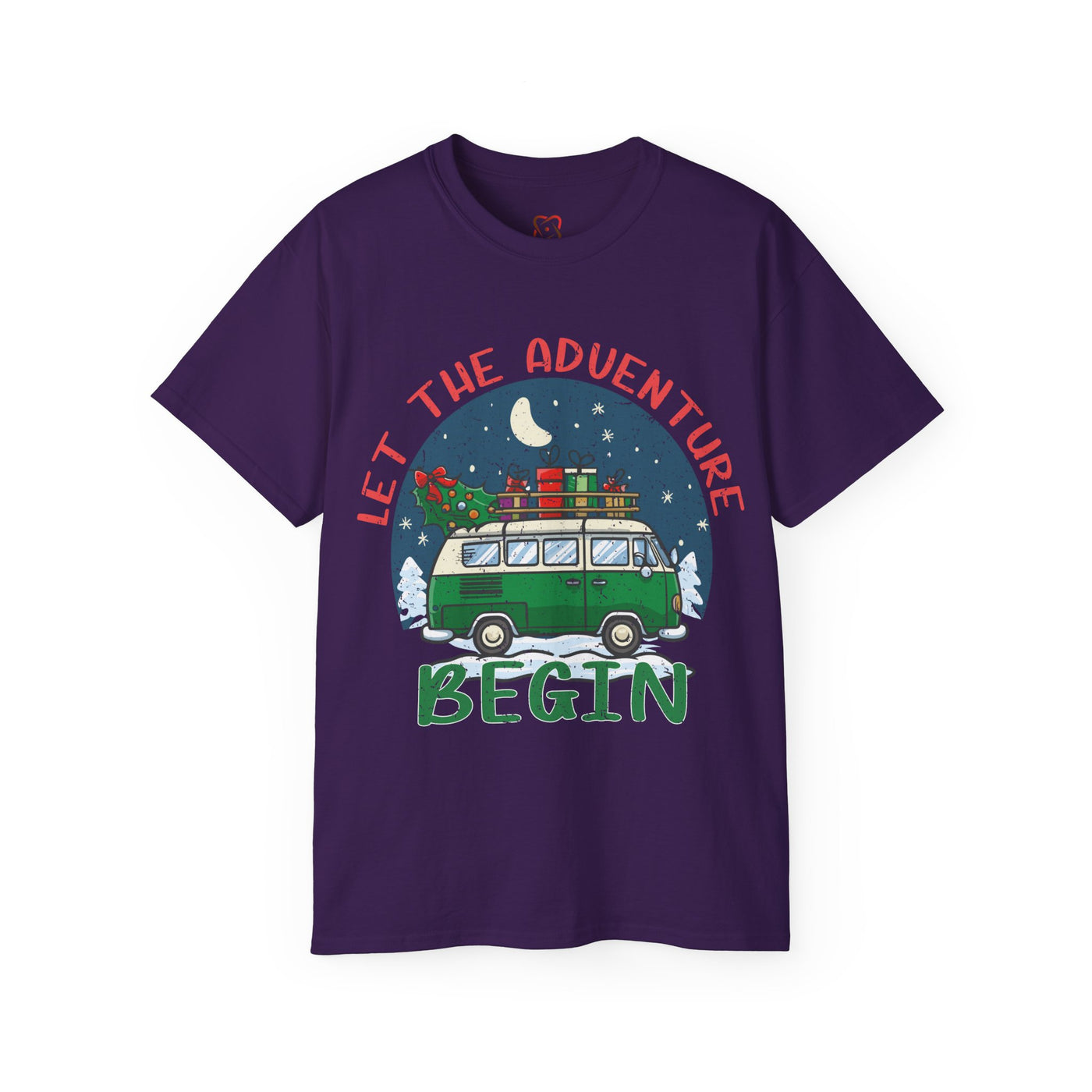 Let the Adventure Begin Christmas T-Shirt - Festive Holiday Apparel