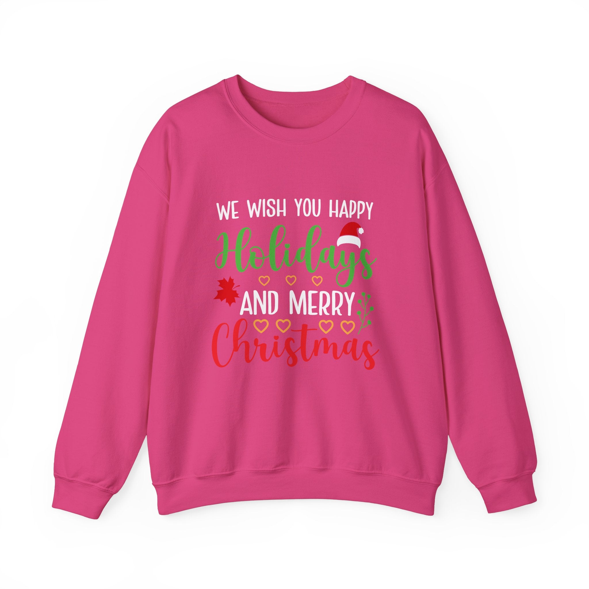 Happy Holidays & Merry Christmas Sweatshirt | Cozy Festive Cheers