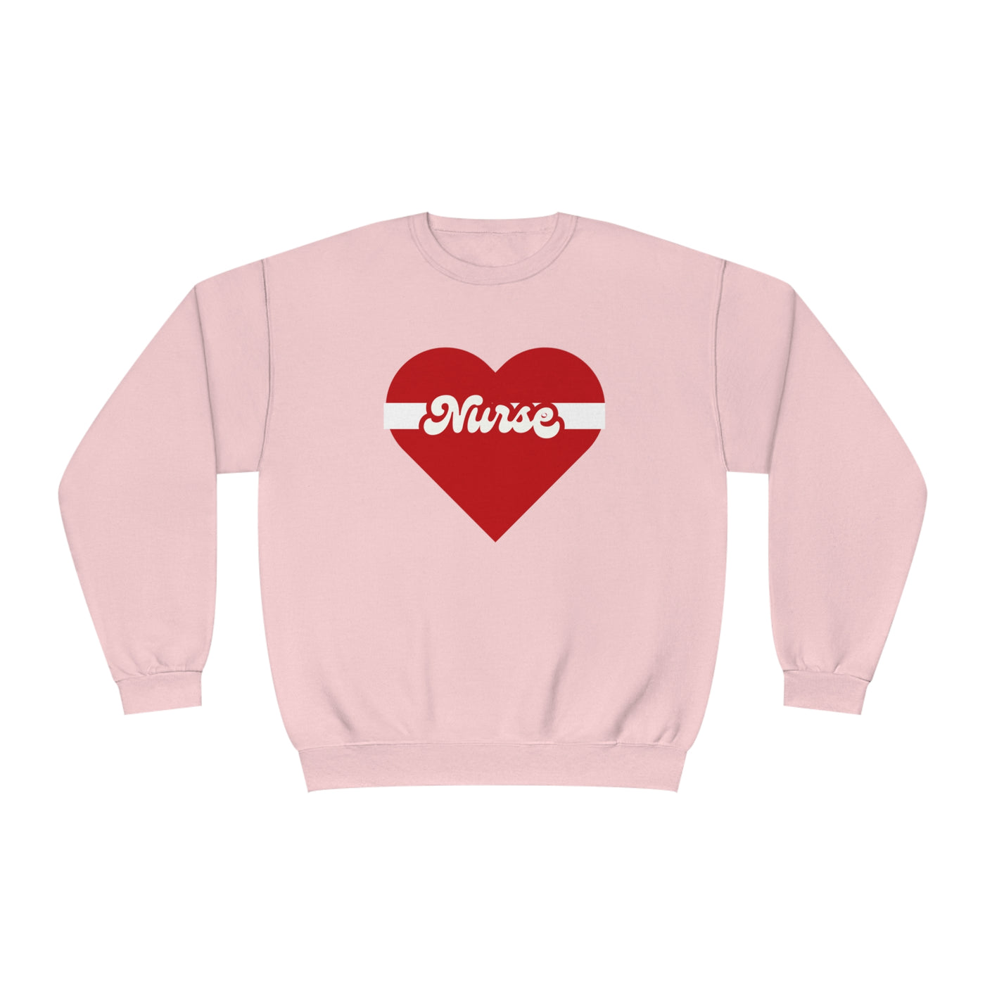 Nurse Valentine Sweatshirt - Heartbeat EKG Love, Nursing Gifts for Women