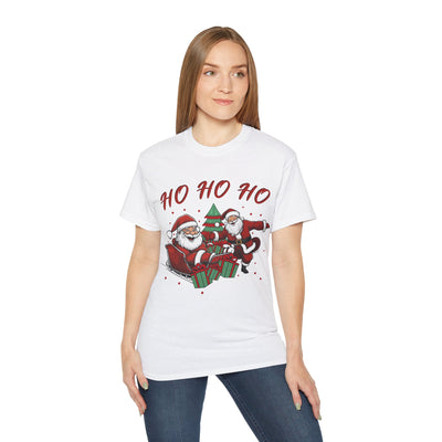 Festive 'Ho Ho Ho' Christmas T-Shirt - Spread Holiday Cheer