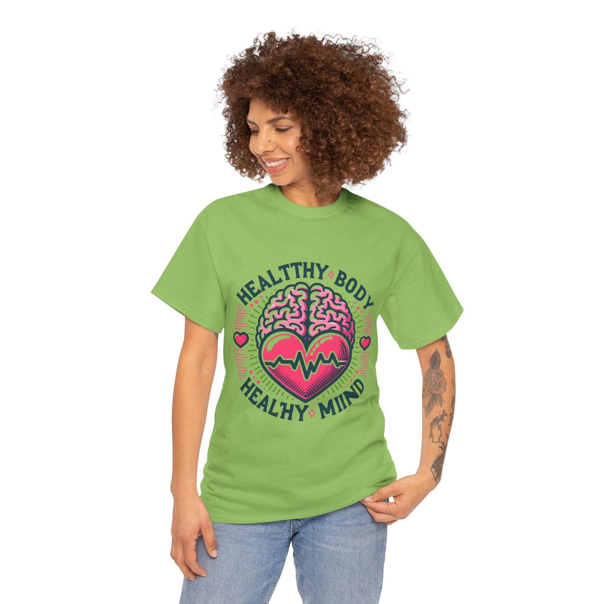 Empower Your Lifestyle with our 'Healthy Body, Healthy Mind' T-Shirt