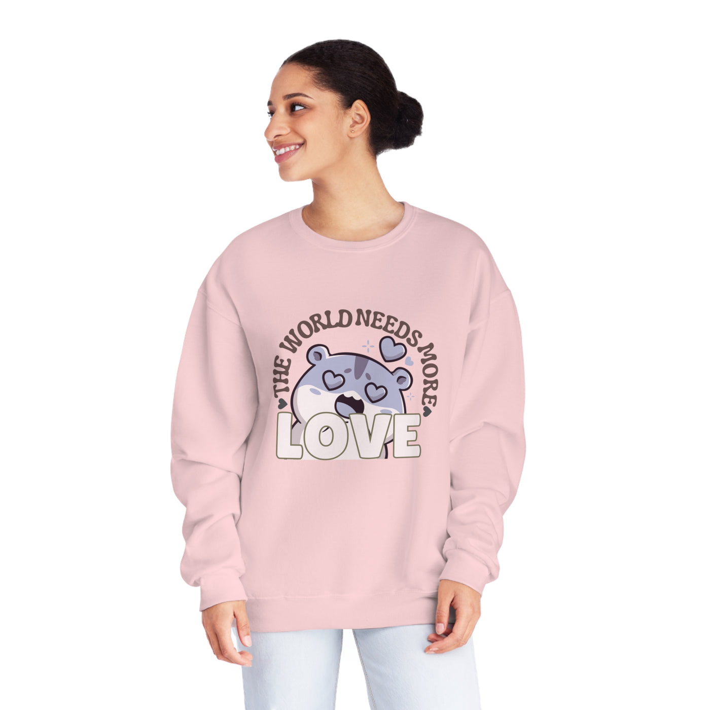 The World Needs More Love Valentine's Day Sweatshirt - Spread Love & Positivity