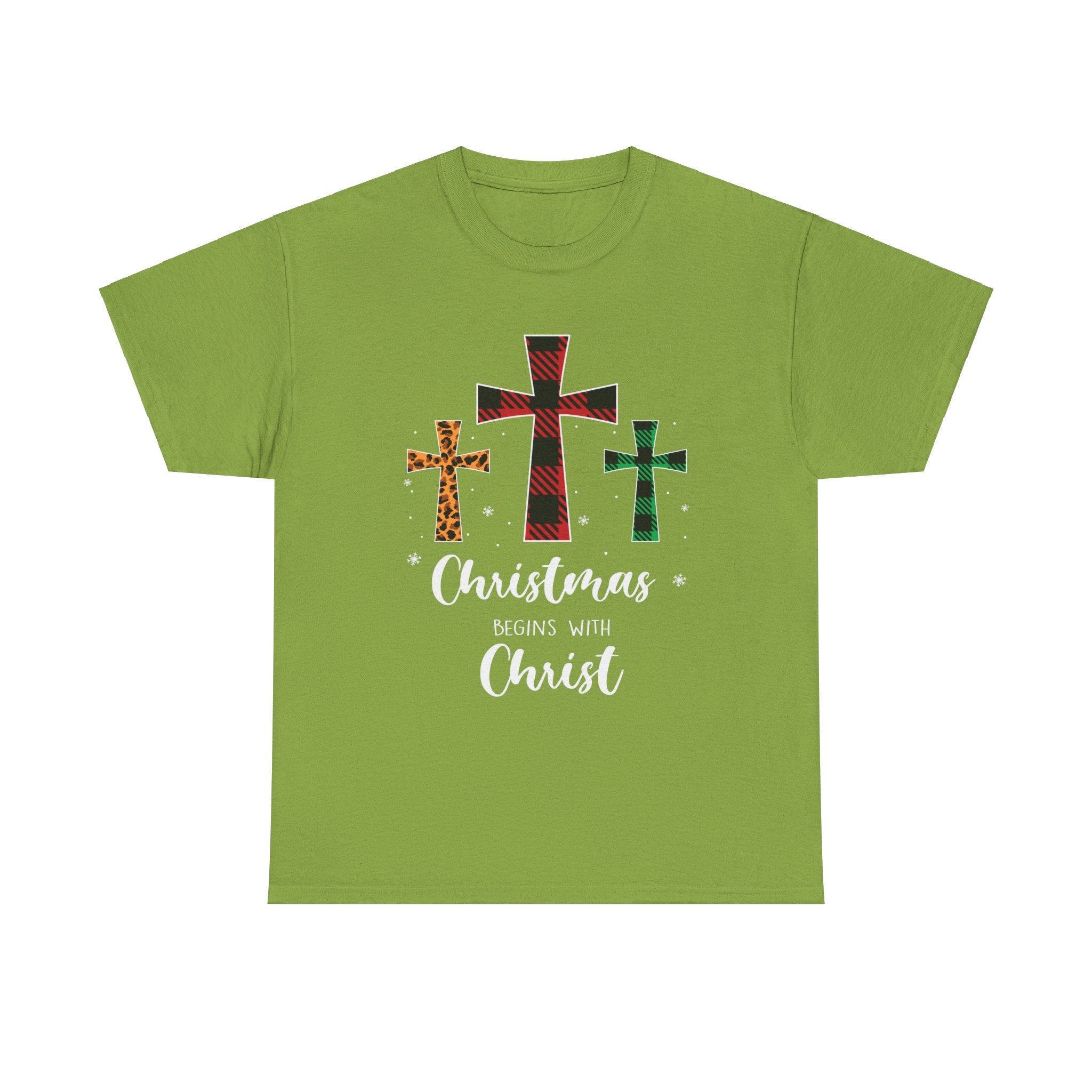 Christmas Begins with Christ Tee: Spread Holiday Cheer