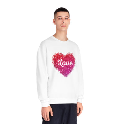 Love Valentine Sweatshirt - Cozy Crewneck with Heart Graphic, Perfect for Couples & Galentines