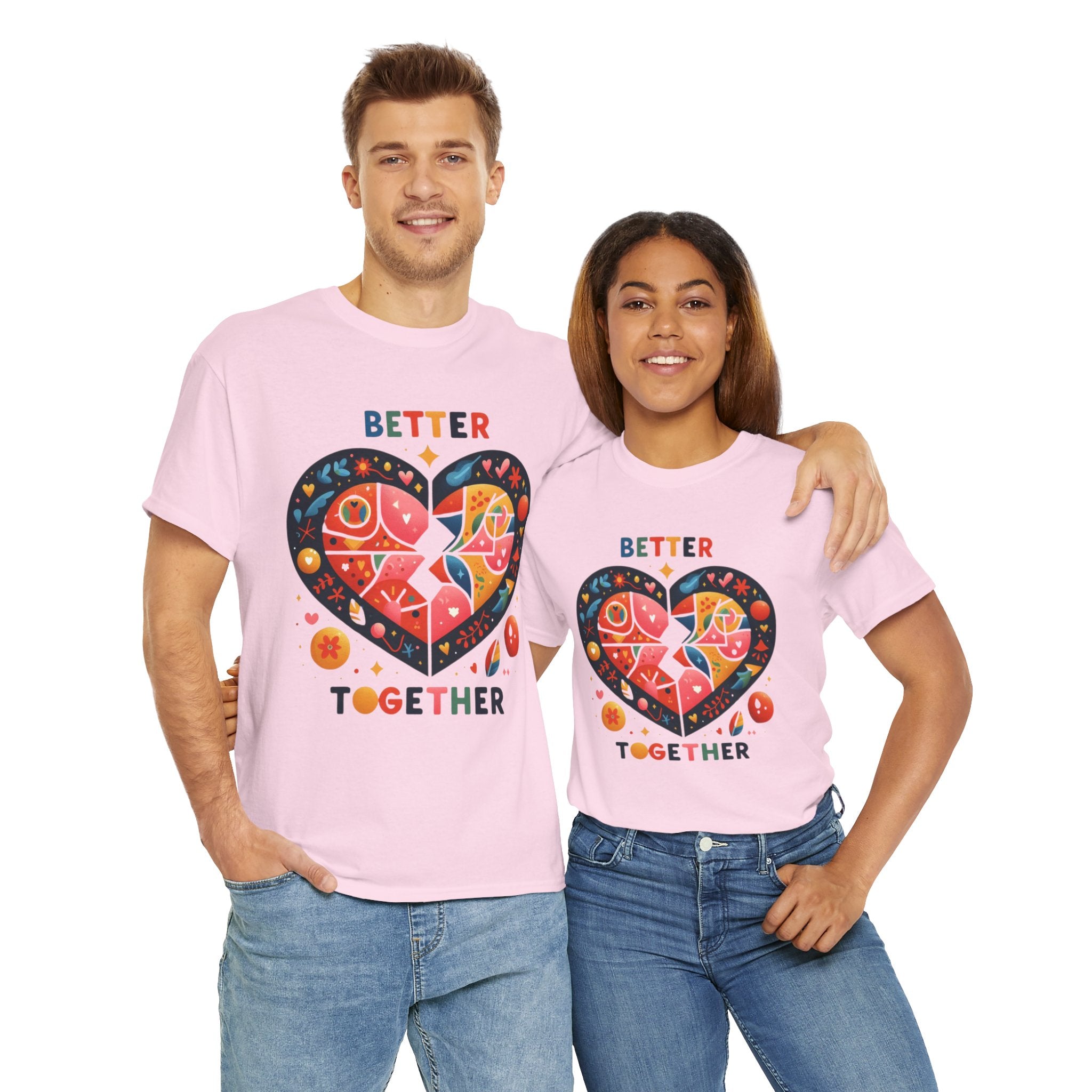 Better Together: Uniting Style and Sentiment in this Chic T-Shirt