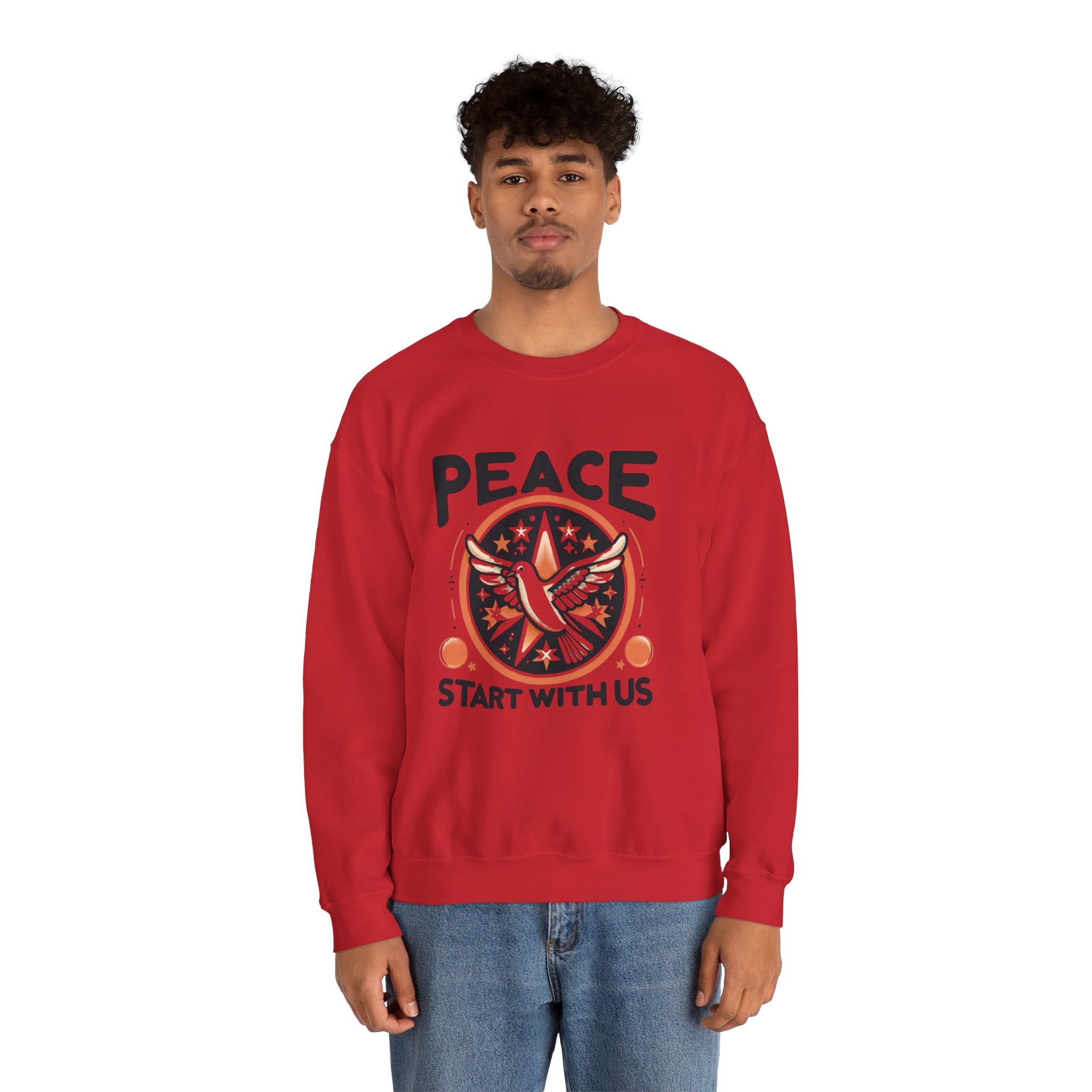 Empowerment Essential: 'Peace Starts with Us' Sweatshirt for Inspired Living