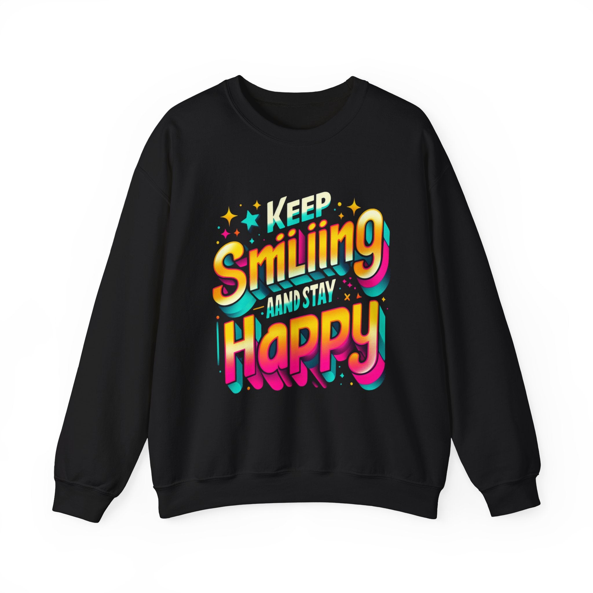 Radiate Joy Sweatshirt - Keep Smiling and Stay Happy