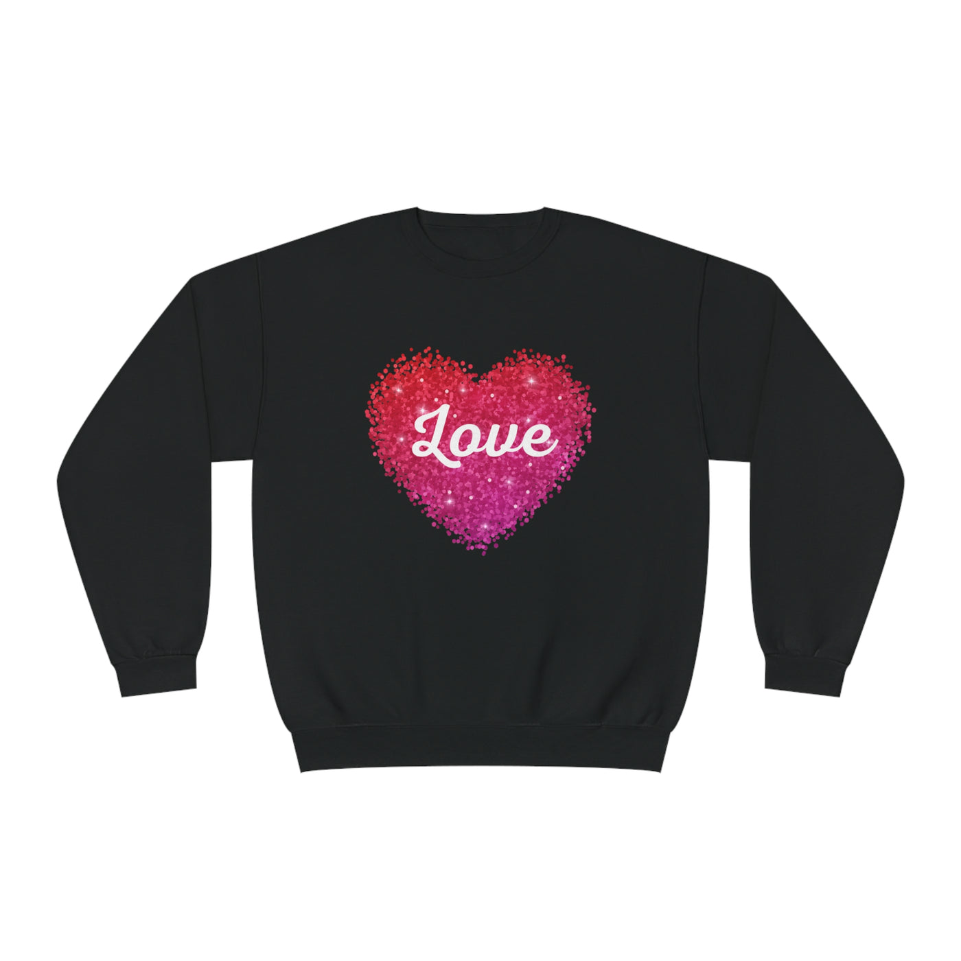 Love Valentine Sweatshirt - Cozy Crewneck with Heart Graphic, Perfect for Couples & Galentines