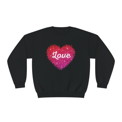 Love Valentine Sweatshirt - Cozy Crewneck with Heart Graphic, Perfect for Couples & Galentines