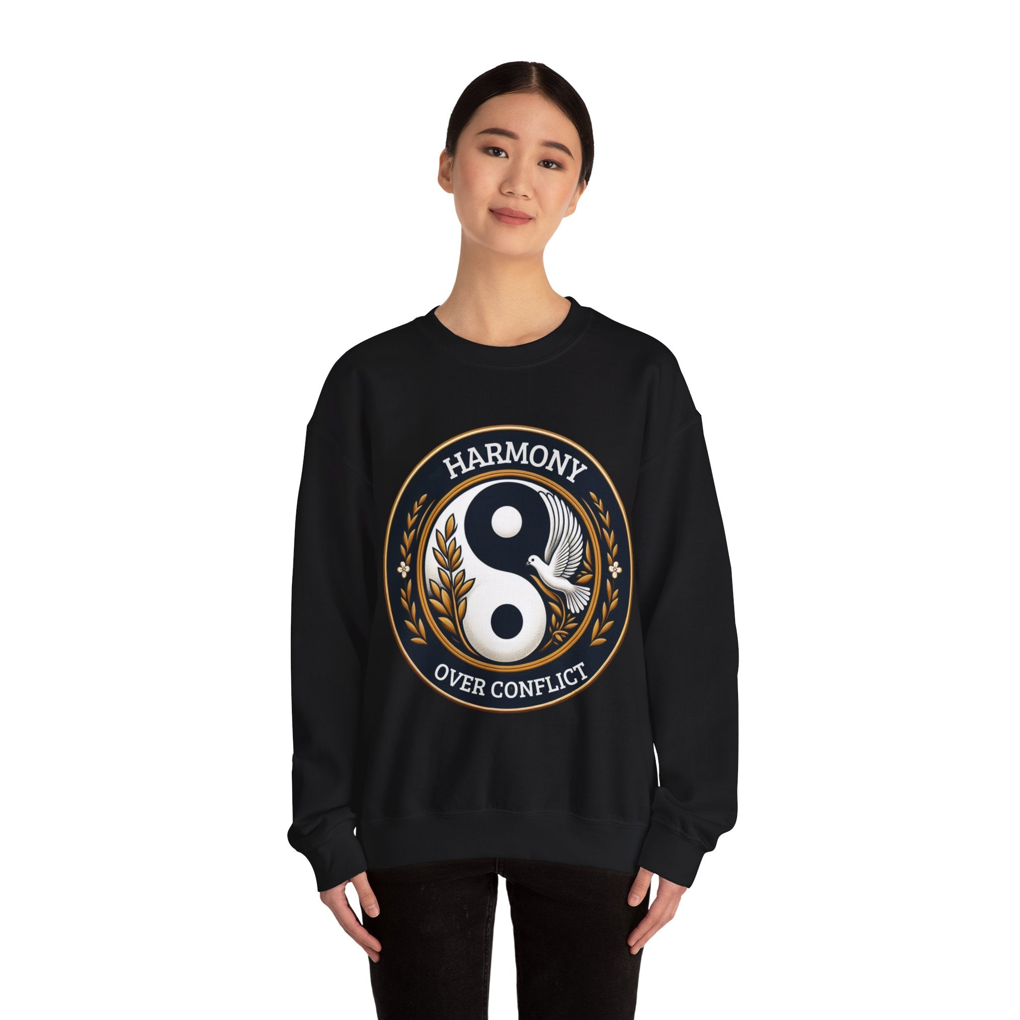 Harmony Over Conflict Sweatshirt: Embrace Peaceful Vibes in Style