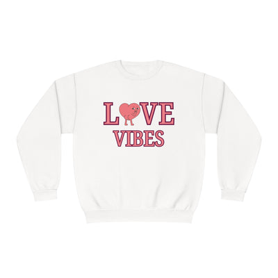 Love Vibes Valentine's Day Sweatshirt - Cozy & Romantic Crewneck